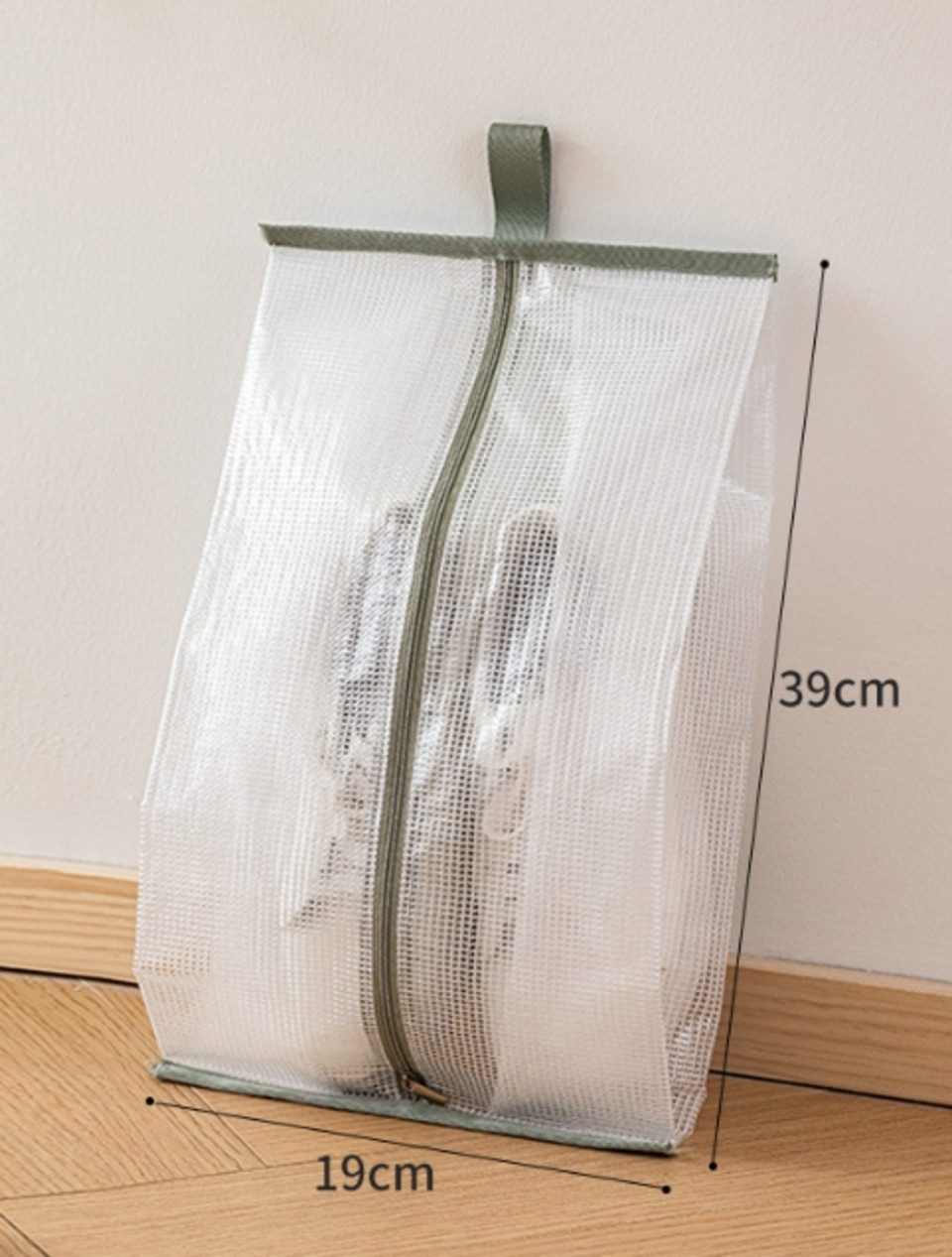 Creliv Schuhbeutel Schuhtasche 5er Set, wasserdicht, mit Reißverschluss, Ideal für Reise, Sport, Freizeit, Arbeit und zuhause