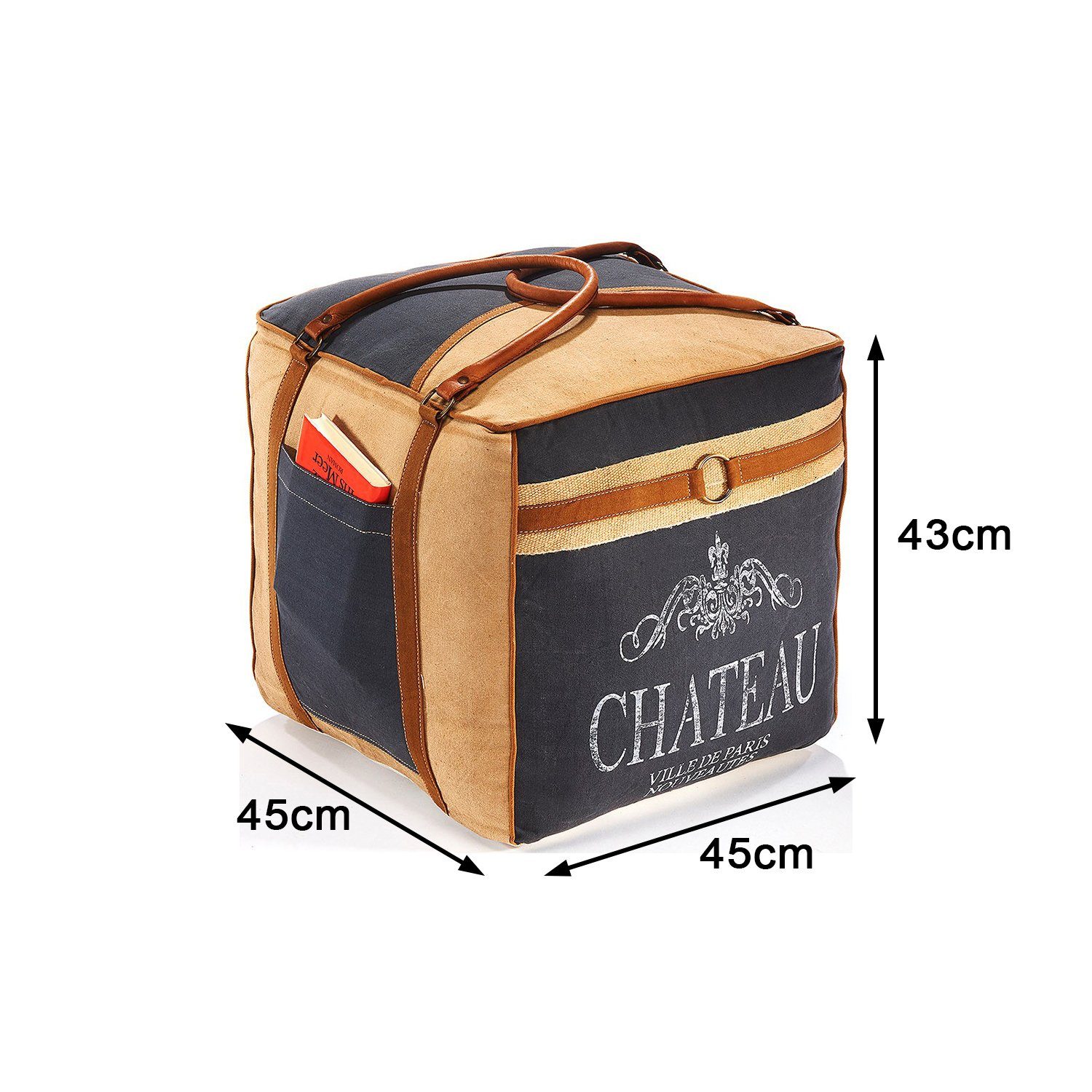 Kobolo Sitzwürfel Sitzpouf Pouf Hocker CHATEAU günstig online kaufen