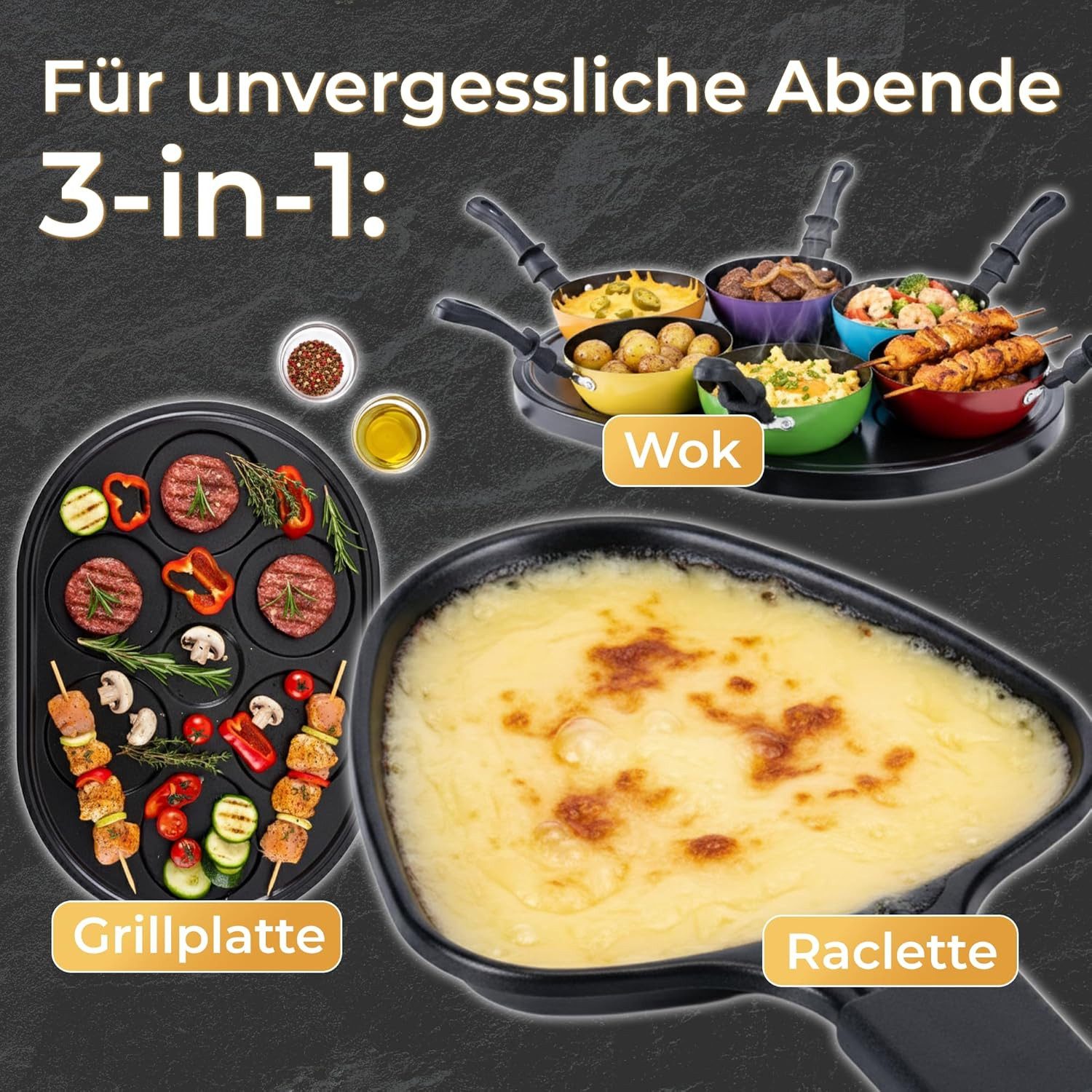 KLAMER Raclette-Wok - Bild 5