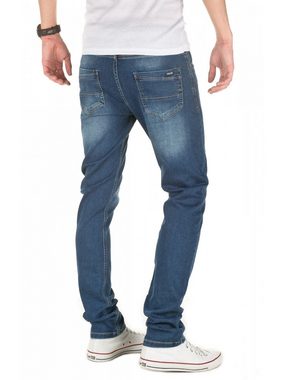 Yazubi Slim-fit-Jeans Herren Sweathose in Jeansoptik Rick Schmale Jeans, mit Stretch-Anteil