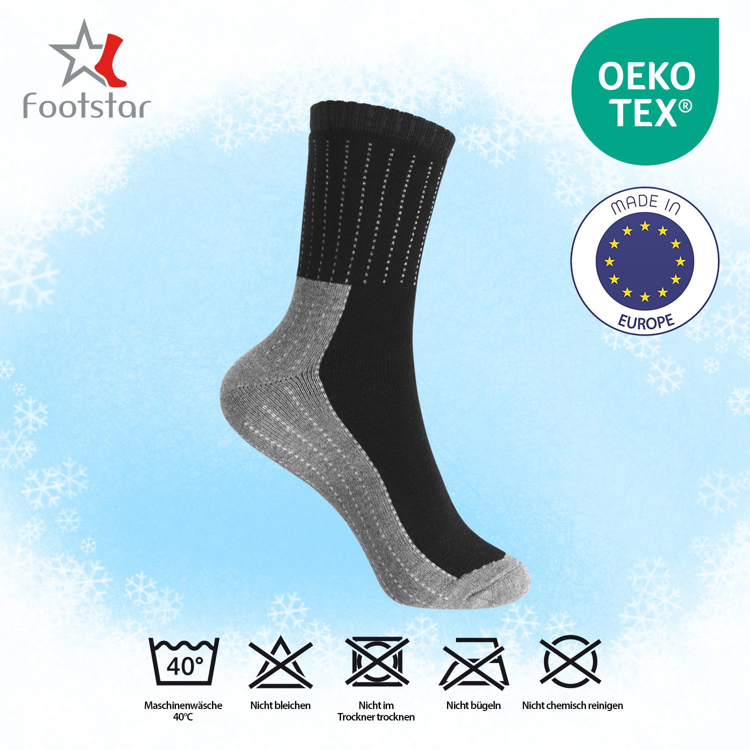 Footstar Thermosocken Kinder Motiv Frottee Socken Thermo Wintersocken