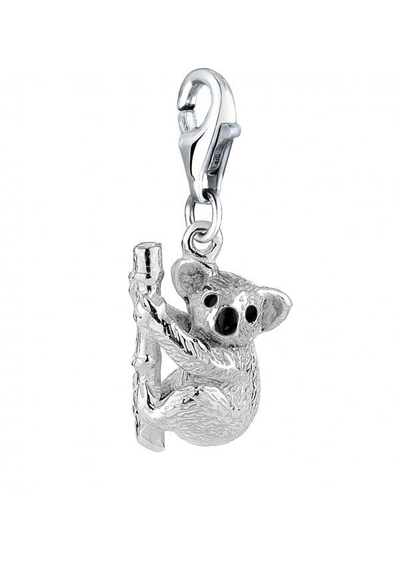 Damen Schmuck Nenalina Charm-Einhänger Koala-Bär Anhänger Emaille 925 Silber
