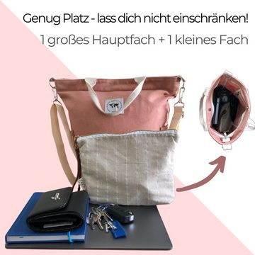 EliXito Rucksack »Rucksacktasche 3 in 1 Damen Baumwolle - Laptop Taschen Damen«, Weihnachtsgeschenk für Sie, Geschenkidee Frau