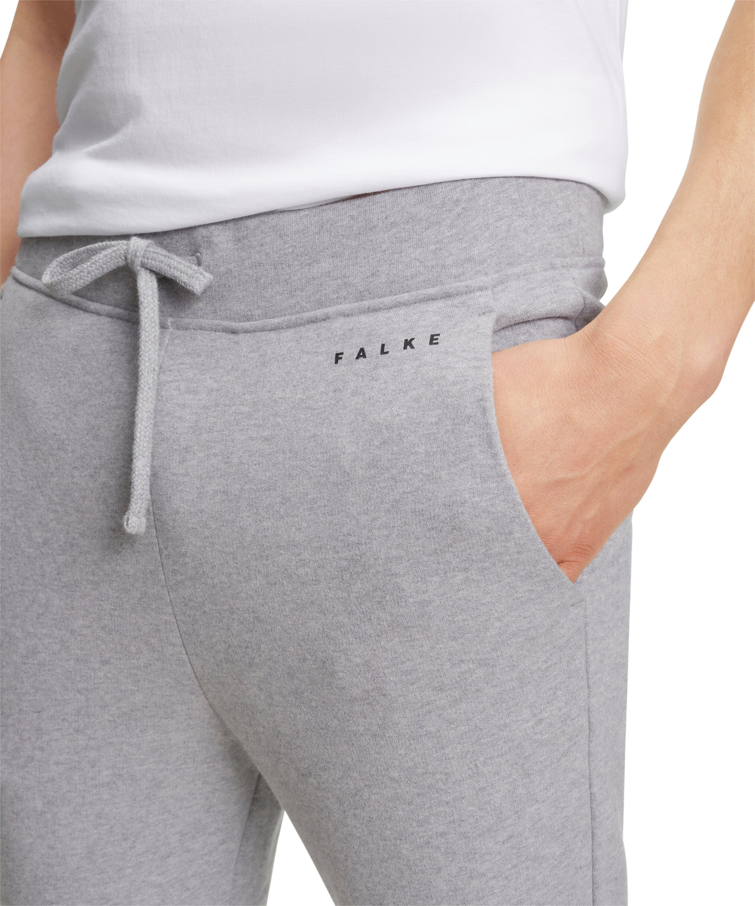 FALKE Sweathose Sweathose aus reiner Baumwolle (1-tlg) aus reiner Baumwolle