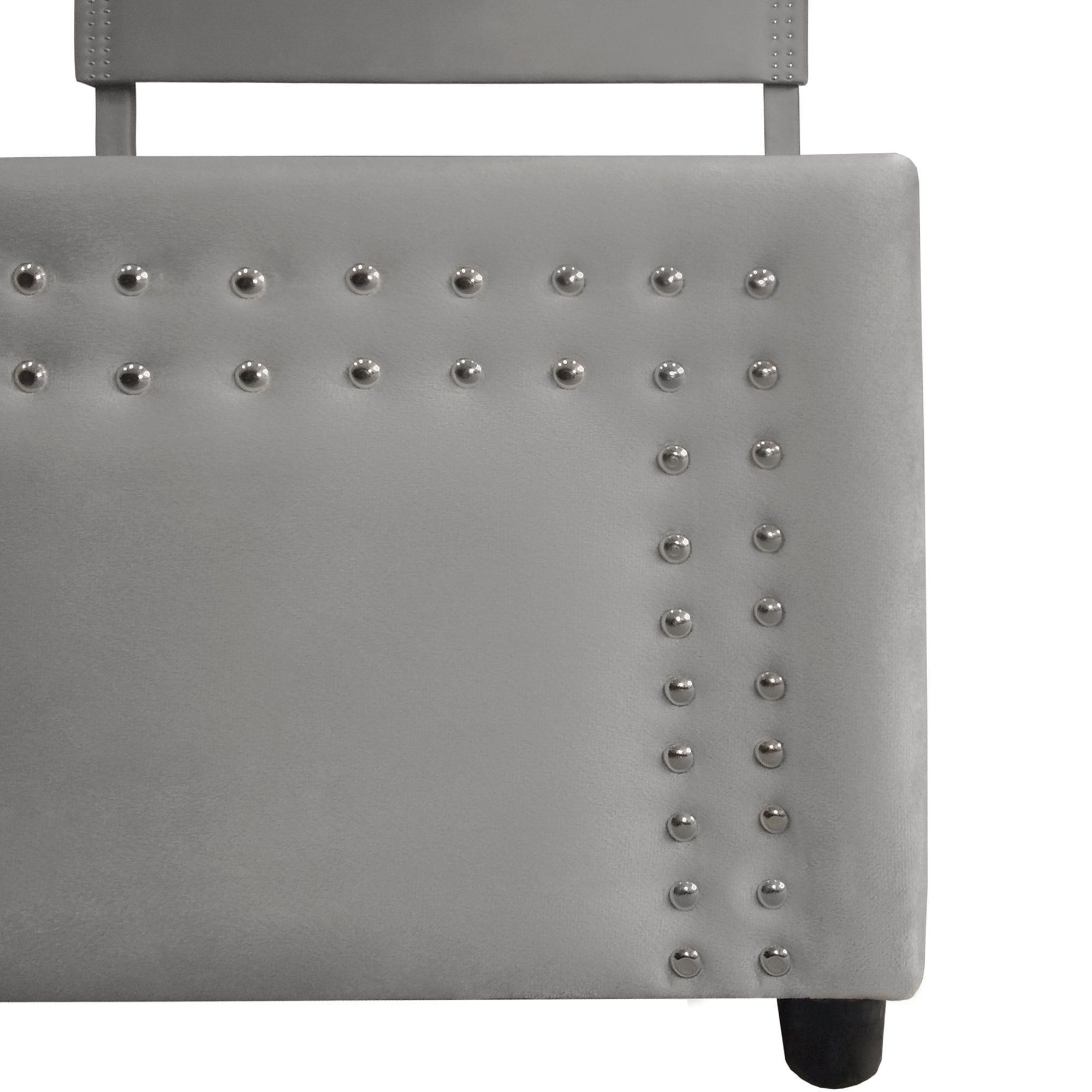 Polsterbett (140 x 200 cm Bett mit 4 Schubladen, LED Beleuchtung und USB-Anschluss), Doppelbett mit Lattenrost und Fernbedienung, hohem Kopfteil, Samt