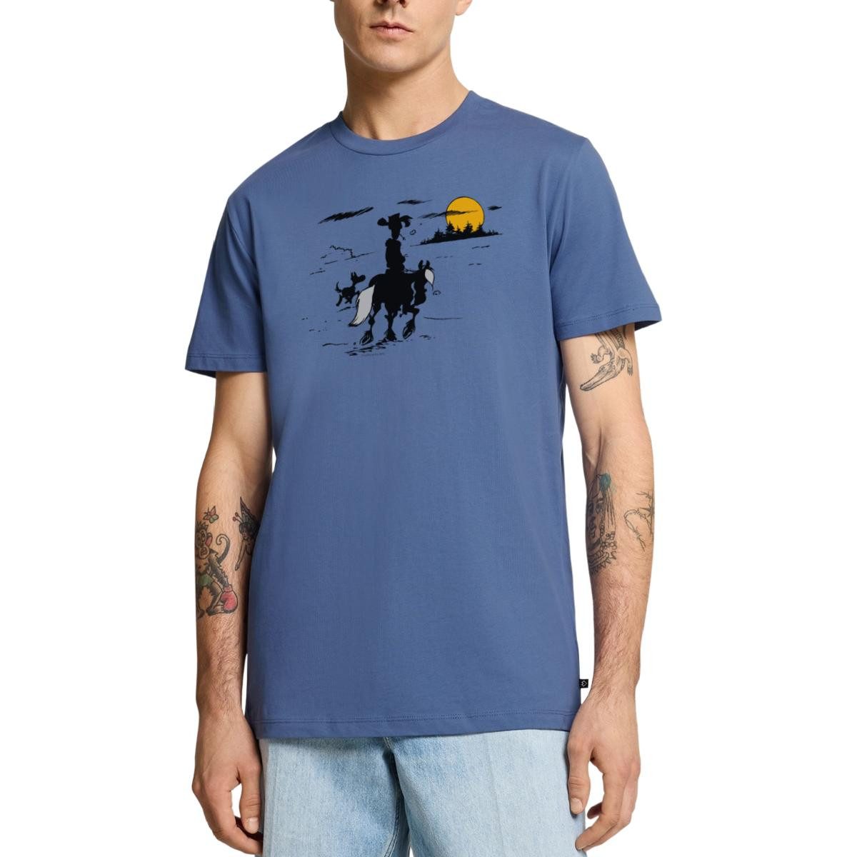 Spreadshirt T-Shirt Lucky Luke mit Jolly günstig online kaufen