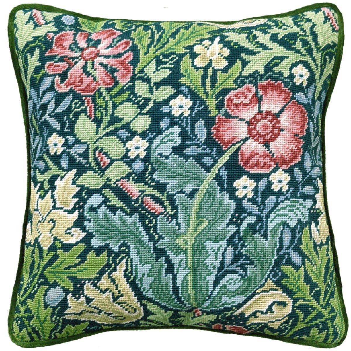 Bothy Threads Gobelin-Stickkissen Set „Moo“ – 36x36 Cm, Mit Bedrucktem Stoff, Wolle & Nadel
