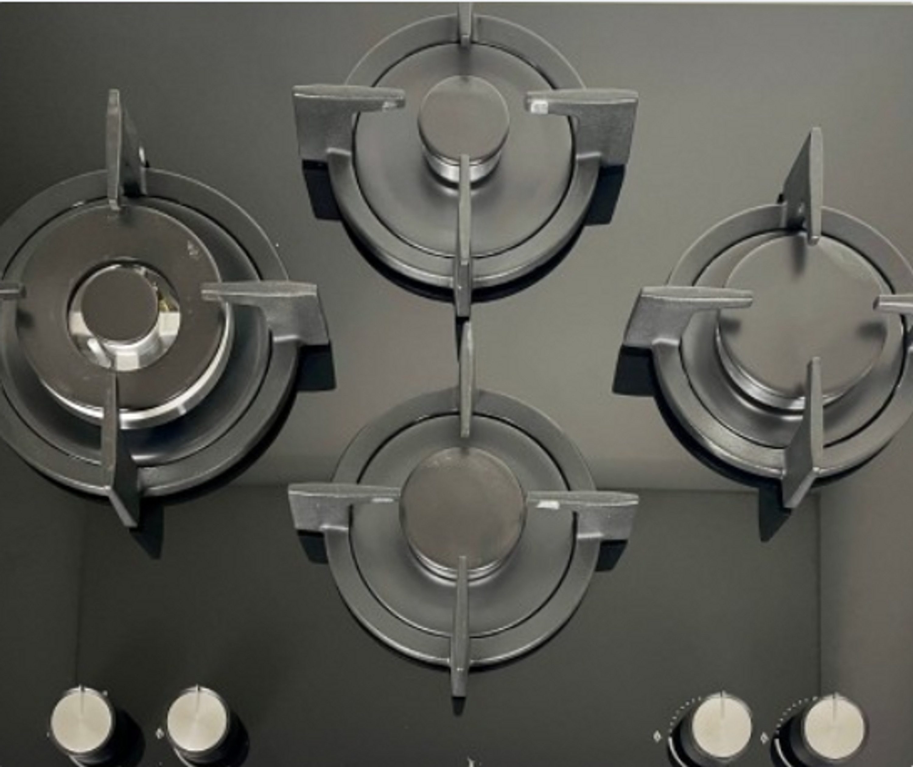 Gasline Gasherd-Set Gasline Herdset Gasbackofen GB850-FIX 69L + Gaskochfel 65cm GAG65GLWG