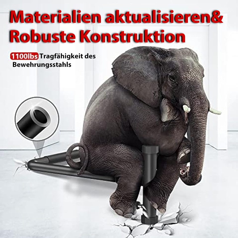 ToteBox Liegestützgriffe 500 kg Dip-Station, funktional, Fitness-Bar mit Sicherheitsanschluss