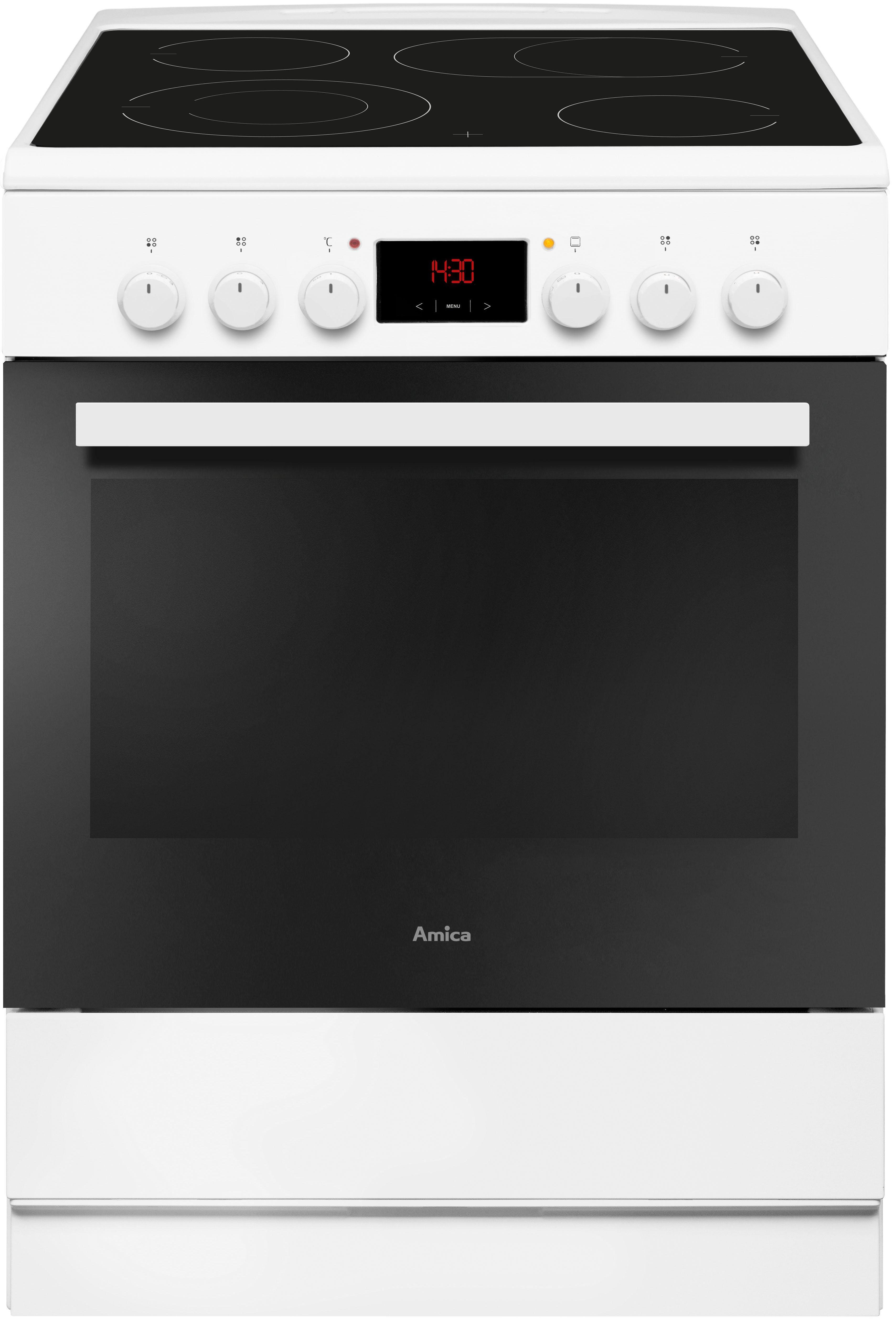 Amica Elektro-Standherd SHC 913 001, mit 1-fach-Teleskopauszug - Amica