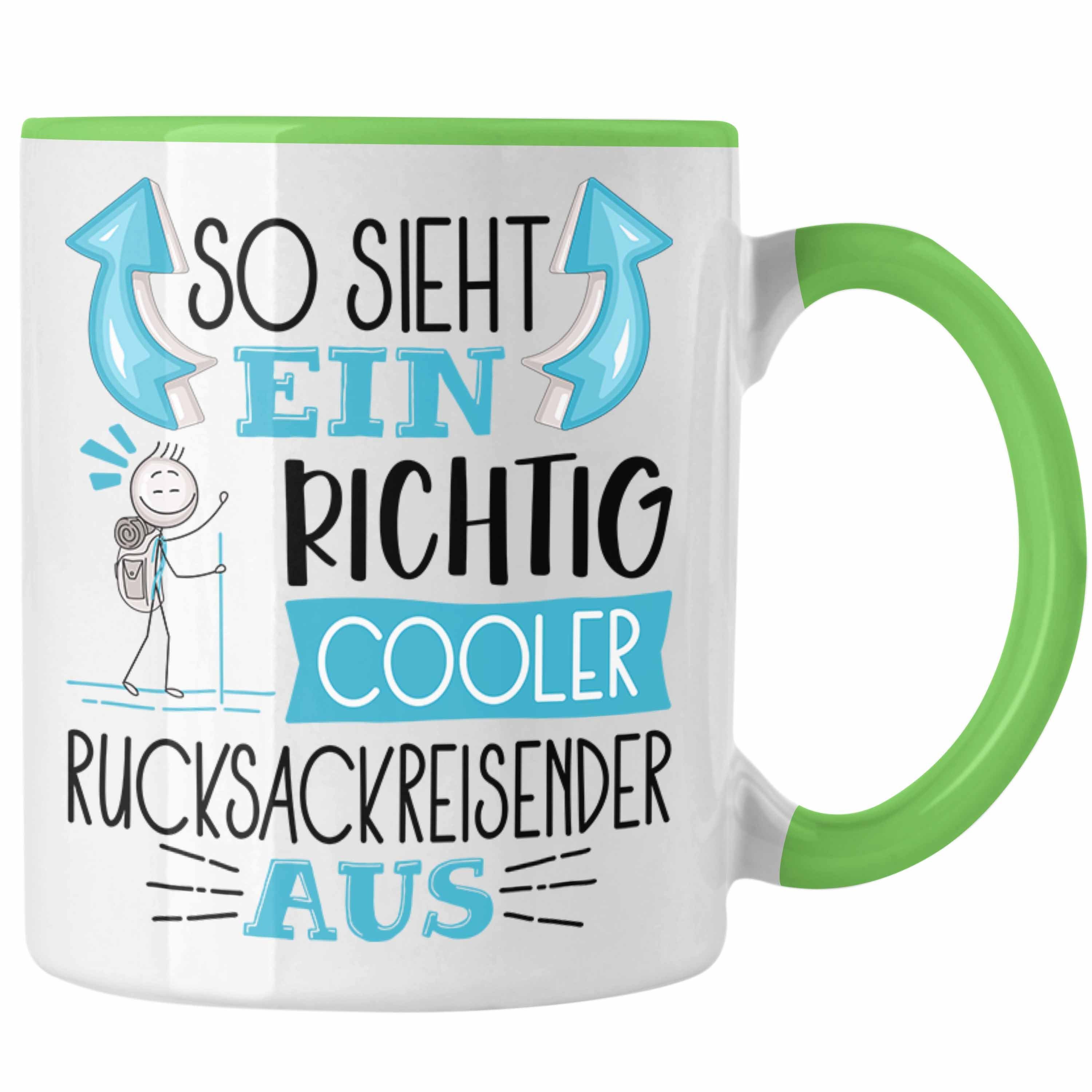 Trendation Tasse So Sieht Richtig Ein Tasse Grün Cooler R Rucksackreisender Aus Geschenk für