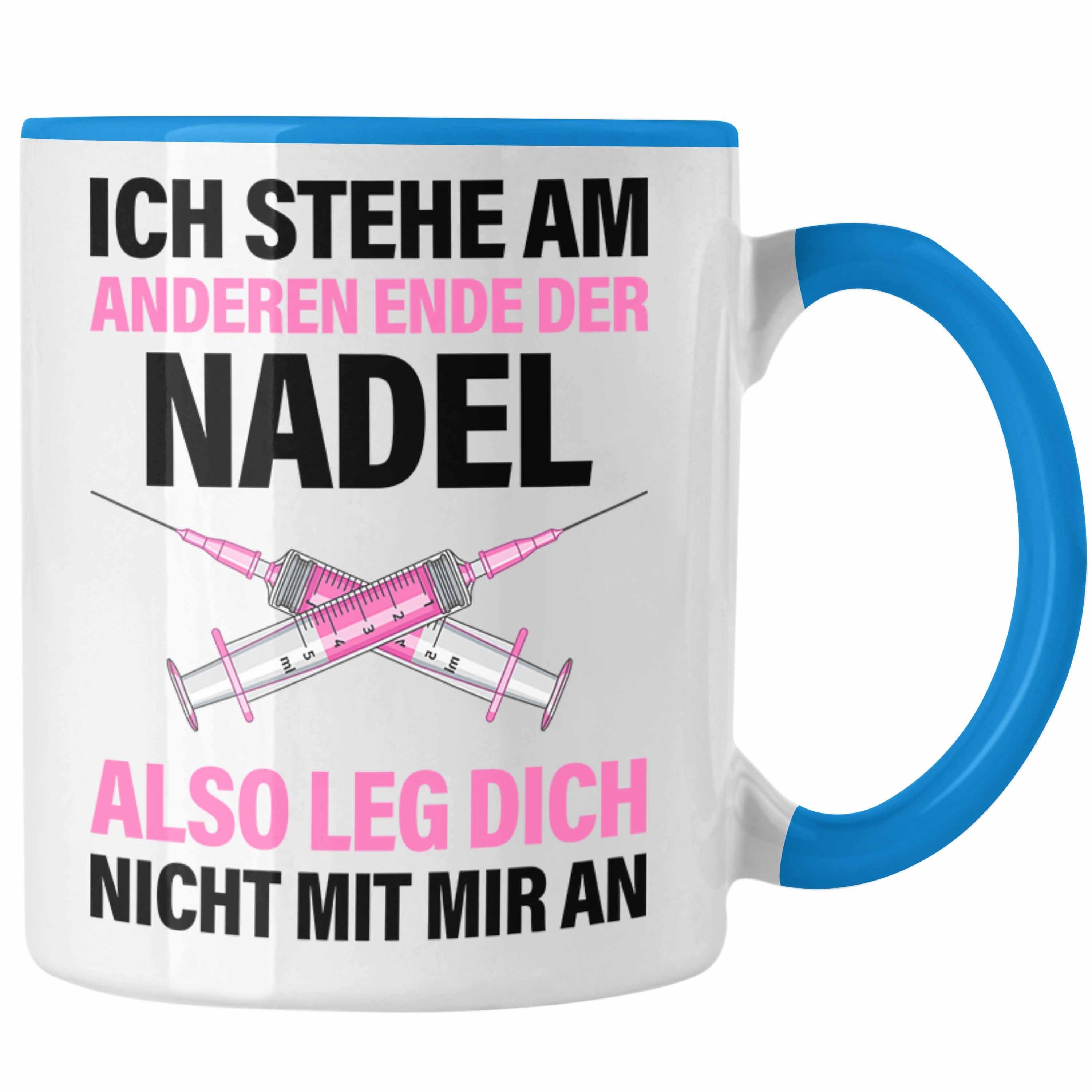 Ärtzin Blau - Arzthelferin Trendation Propofol Kaffeetasse Spritze Tasse Krankenschwester Tasse Geschenk Trendation Geschenk Krankenschwestern