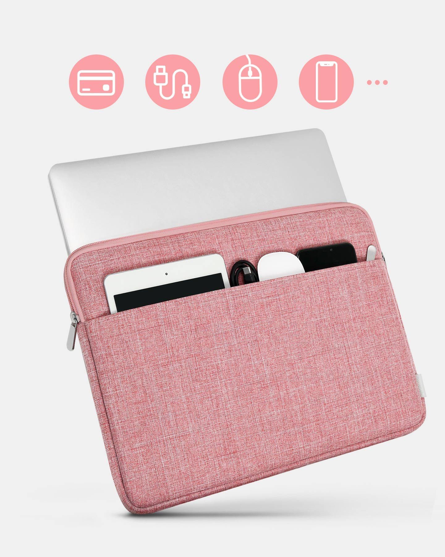 Inateck Laptop-Hülle Tasche für 13 Zoll MacBook Air M2/M3/M4/M5, MacBook Neo 2026