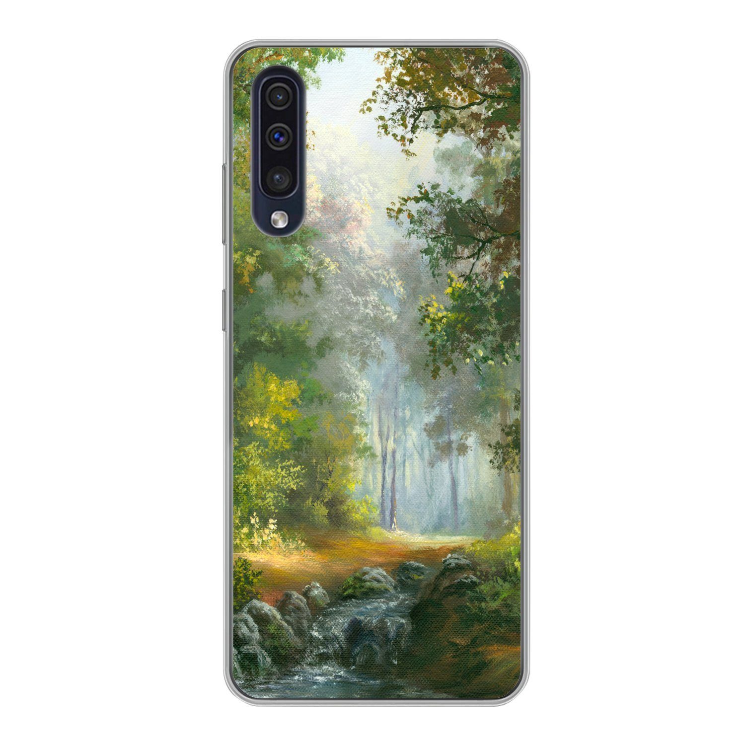 Handyhülle für Samsung Galaxy A30s Wald - Ölgemälde - Sommer