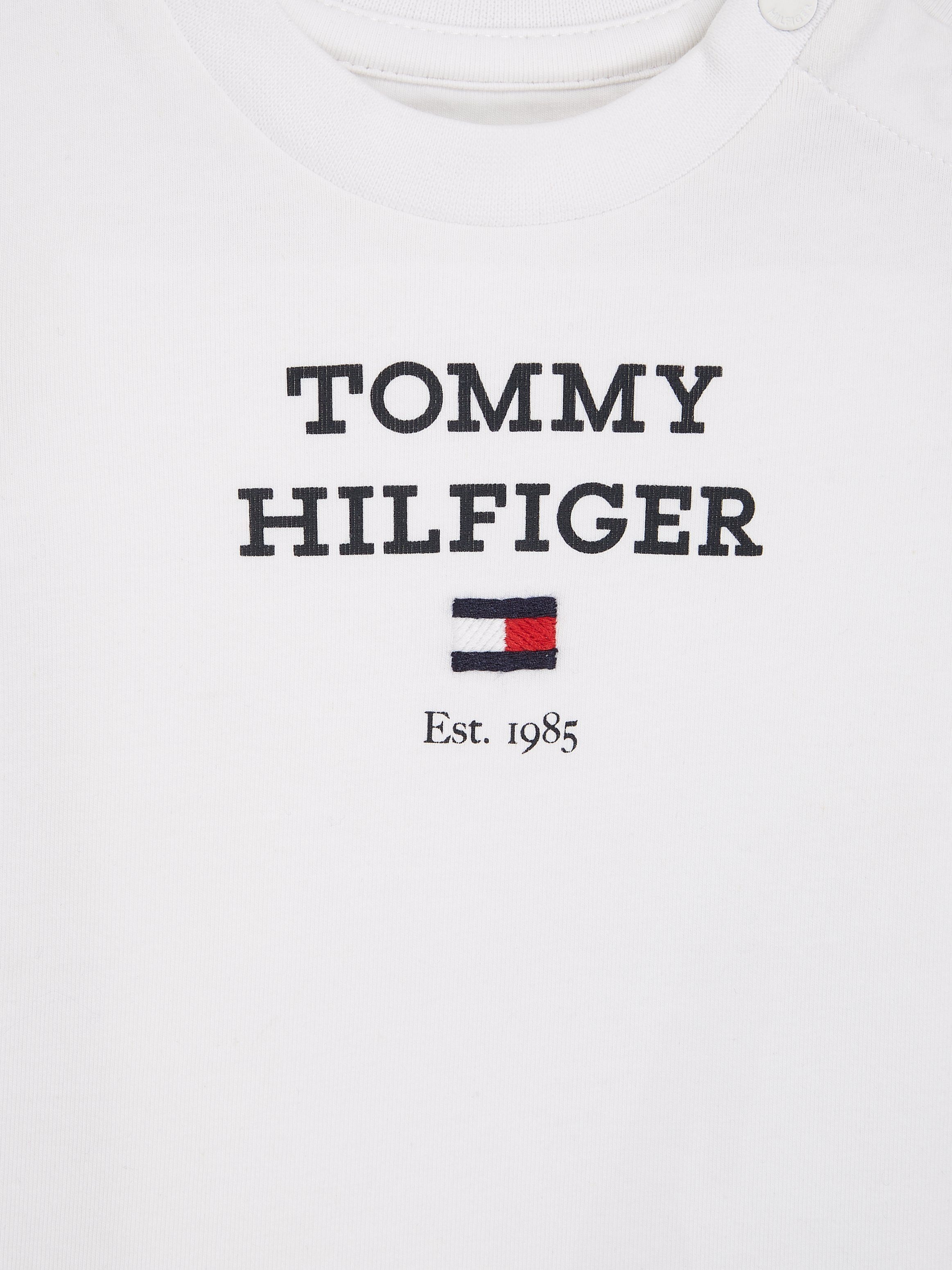 S/S T-Shirt BABY LOGO TH mit Tommy großem White Hilfiger Logo TEE