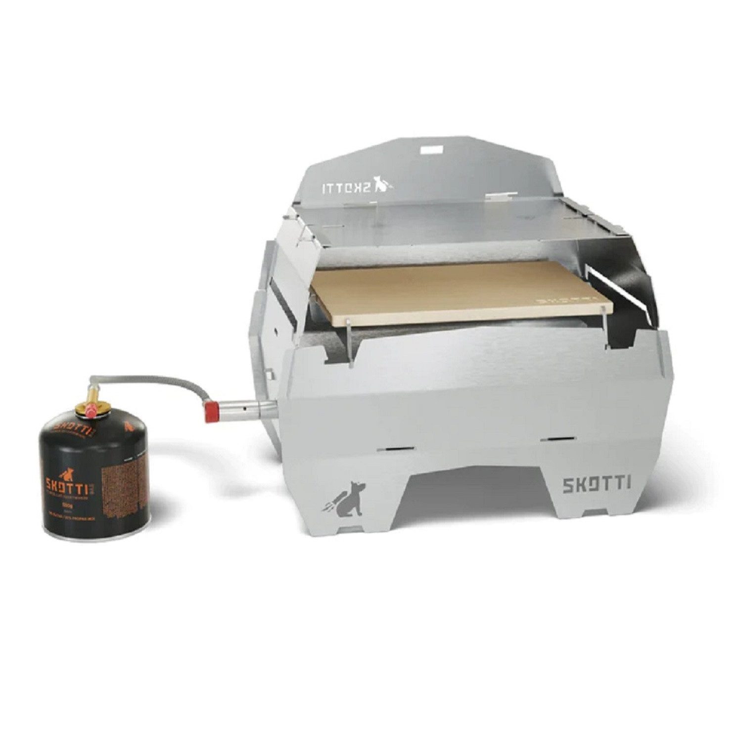 SKOTTI Grillplatte Skotti Stone Pizzastein mit Halter