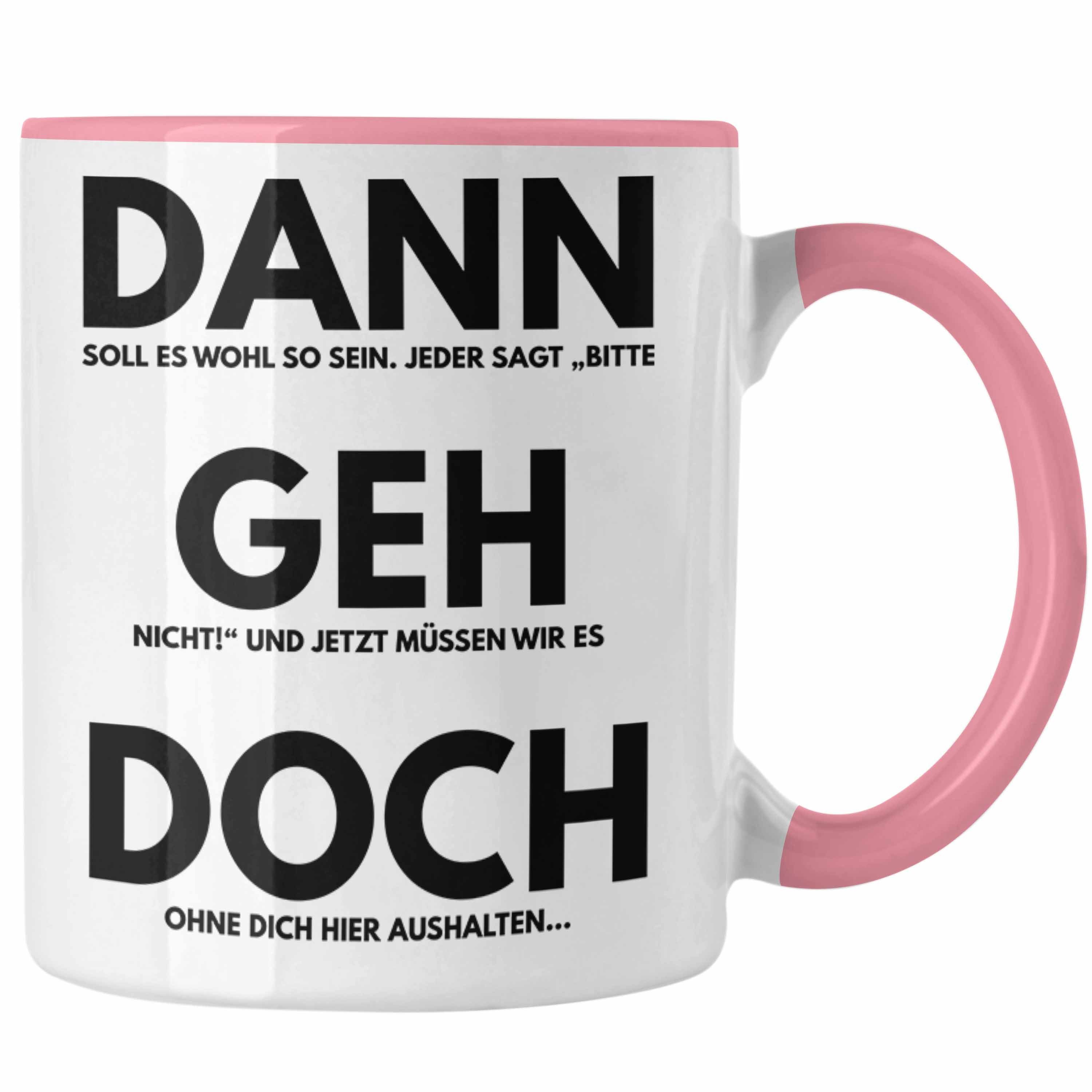 Tasse Trendation - Jobwechsel Tasse Geschenk Kollegin Kollege Lustig Abschie