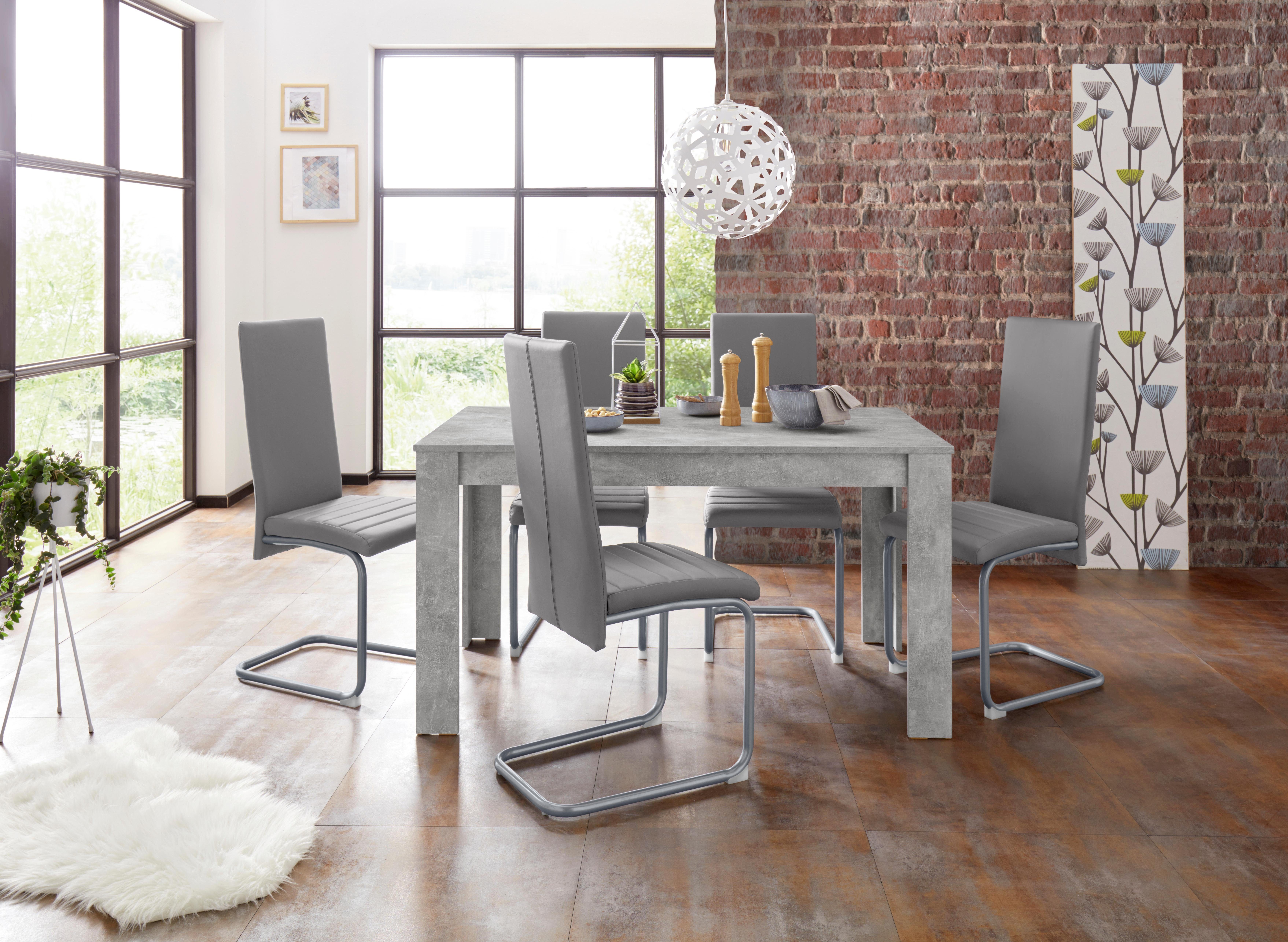 Homexperts Essgruppe »Nitro«, (Set, 7-tlg), Tisch - Breite 140 cm + 6 Stühle  online kaufen | OTTO