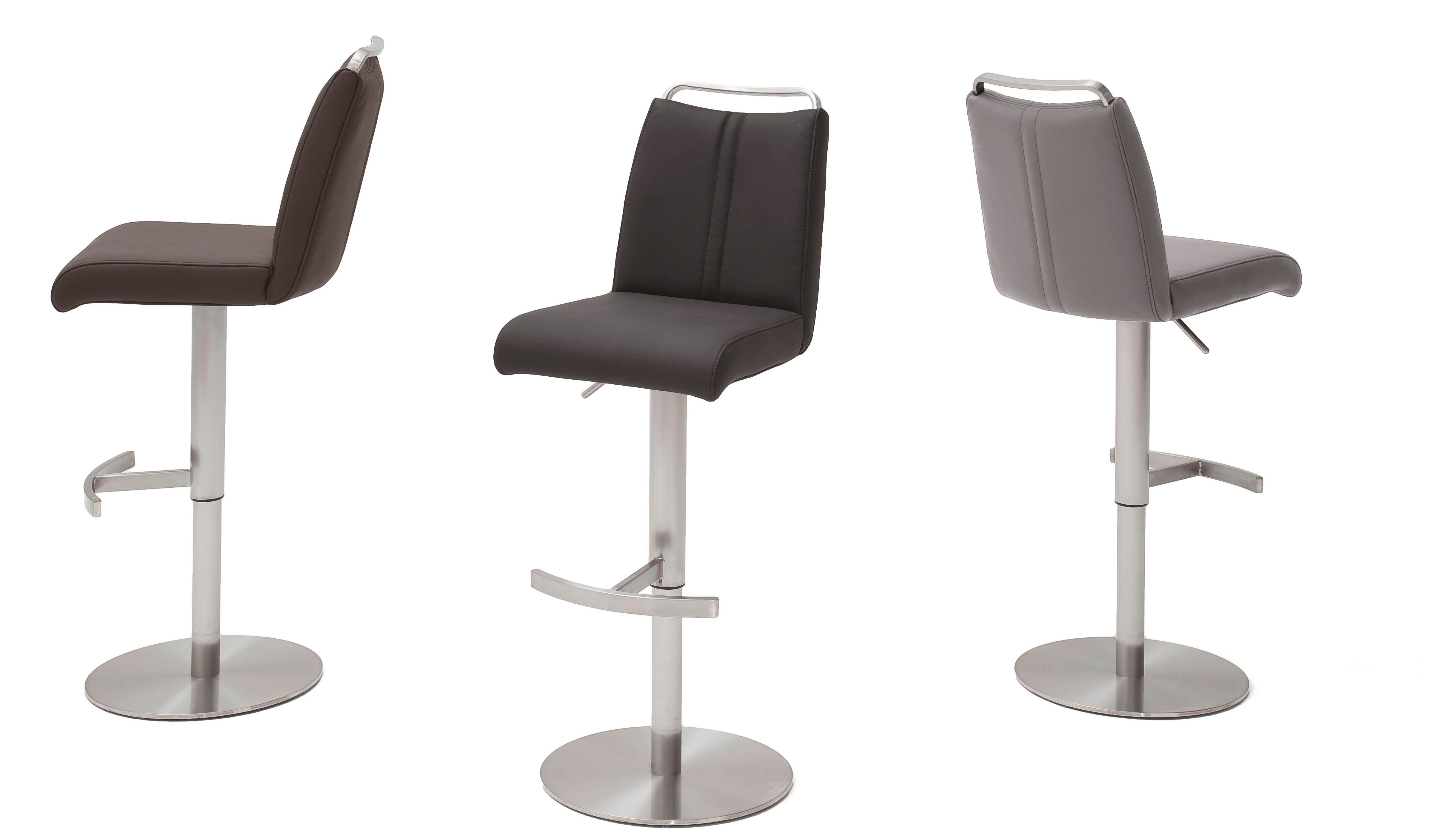 MCA furniture Bistrostuhl GIULIA Barstuhl Tresenstuhl Tresenhocker, Barhocker,Bistrohocker,Barstuhl,drehbar,Sitzhöhe 53-78cm,mit Lehne