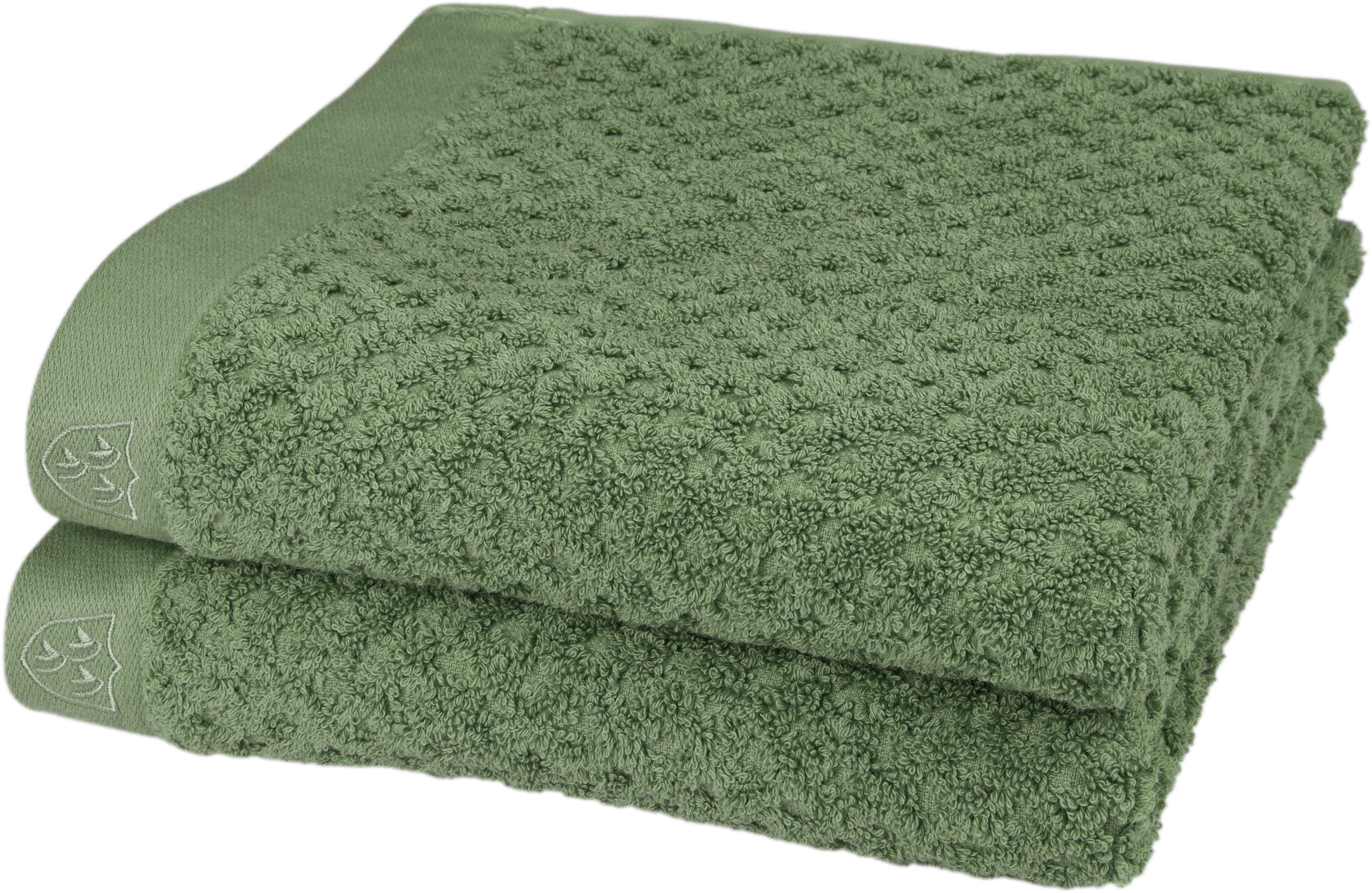 ROSS Handtücher Harmony, Frottier (Packung, 2-St), 100 % Baumwolle, Hoch Tief Struktur, viele Farben