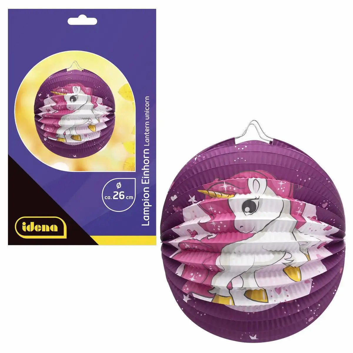 Idena Spiel Idena Lampion Einhorn Ø26cm von Idena