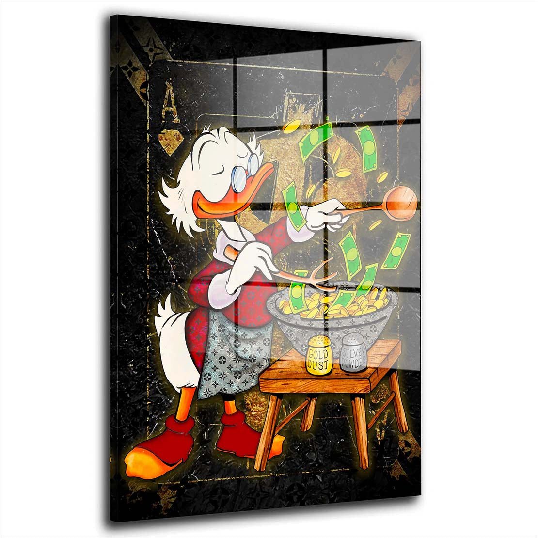 Acrylglasbild Dagobert Cooking Pop Art Acrylglas Wandbild Bild Wanddeko Wohnzimmer X