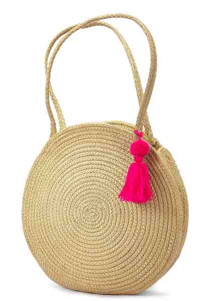 LASCANA Strandtasche, in runder Form aus Jute