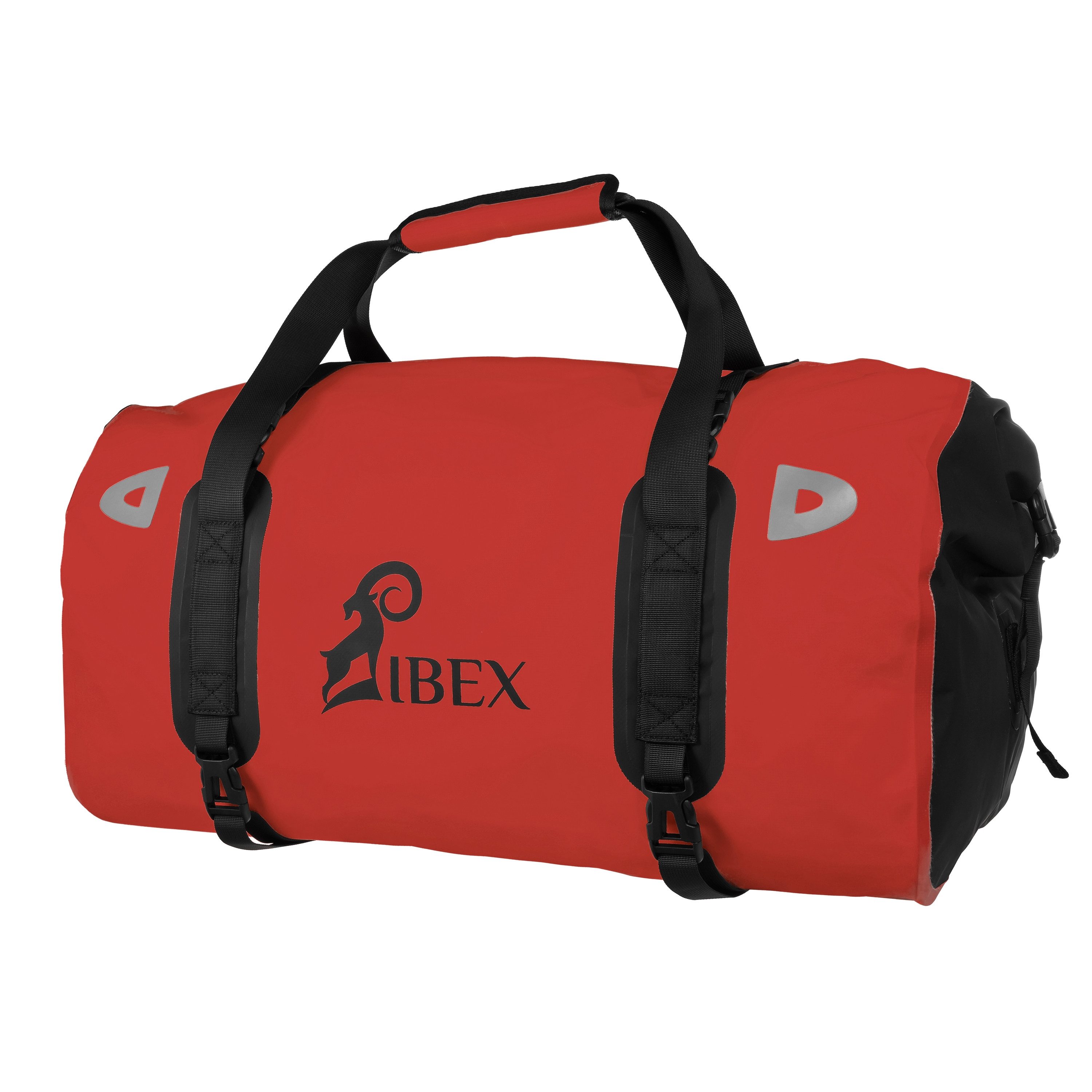Rucksack Motorrad Hecktasche 55 L Rot - Wasserdichte Gepäckrolle / Reisetasche