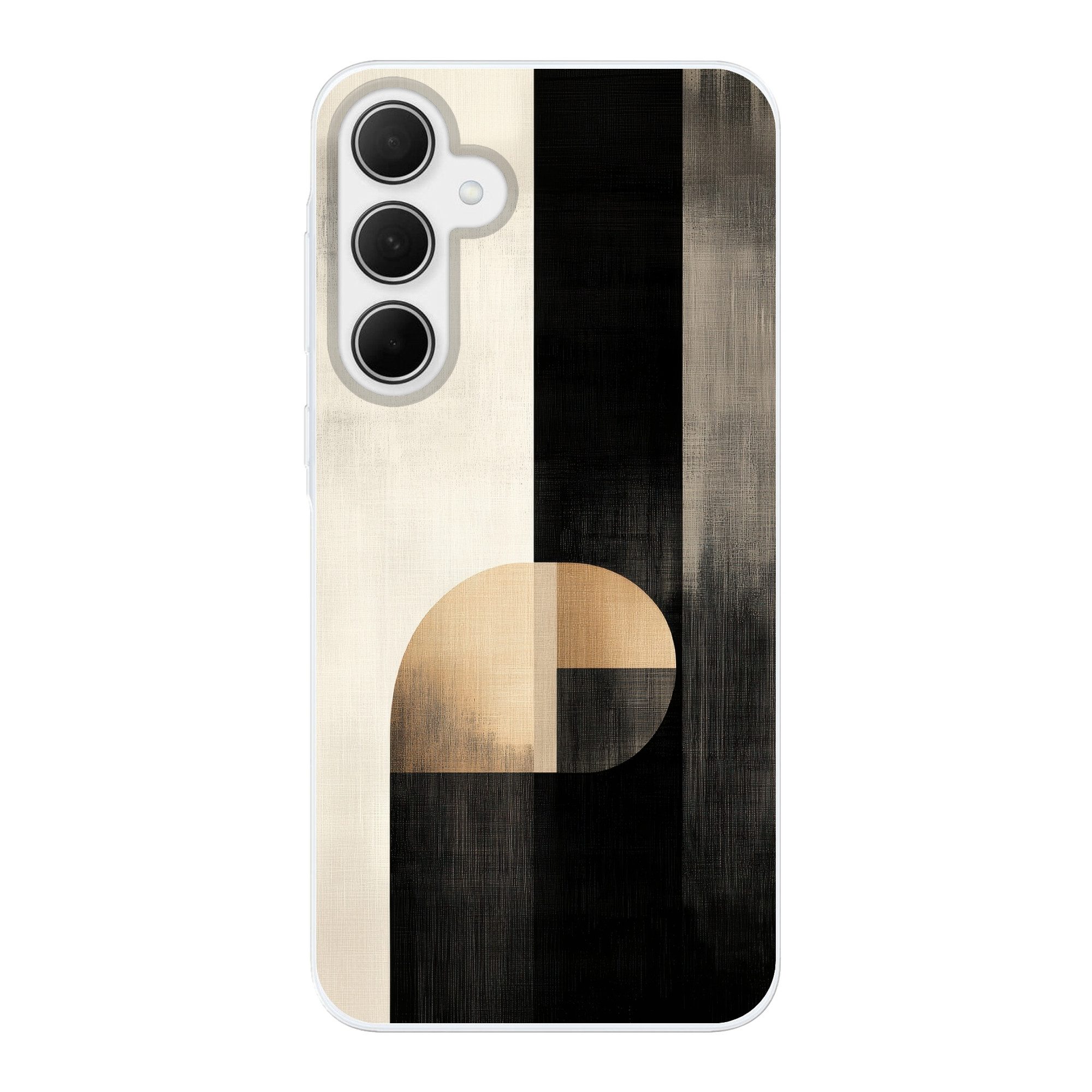 MuchoWow Handyhülle für Samsung Galaxy A35 5G Formen - Modern - Schwarz, Smartphone-Bumper, Print, Handy Schutzhülle Dünn