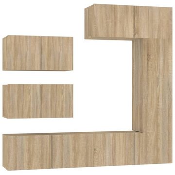 vidaXL TV-Schrank 6-tlg. TV-Schrank-Set Sonoma-Eiche Holzwerkstoff (6-St)