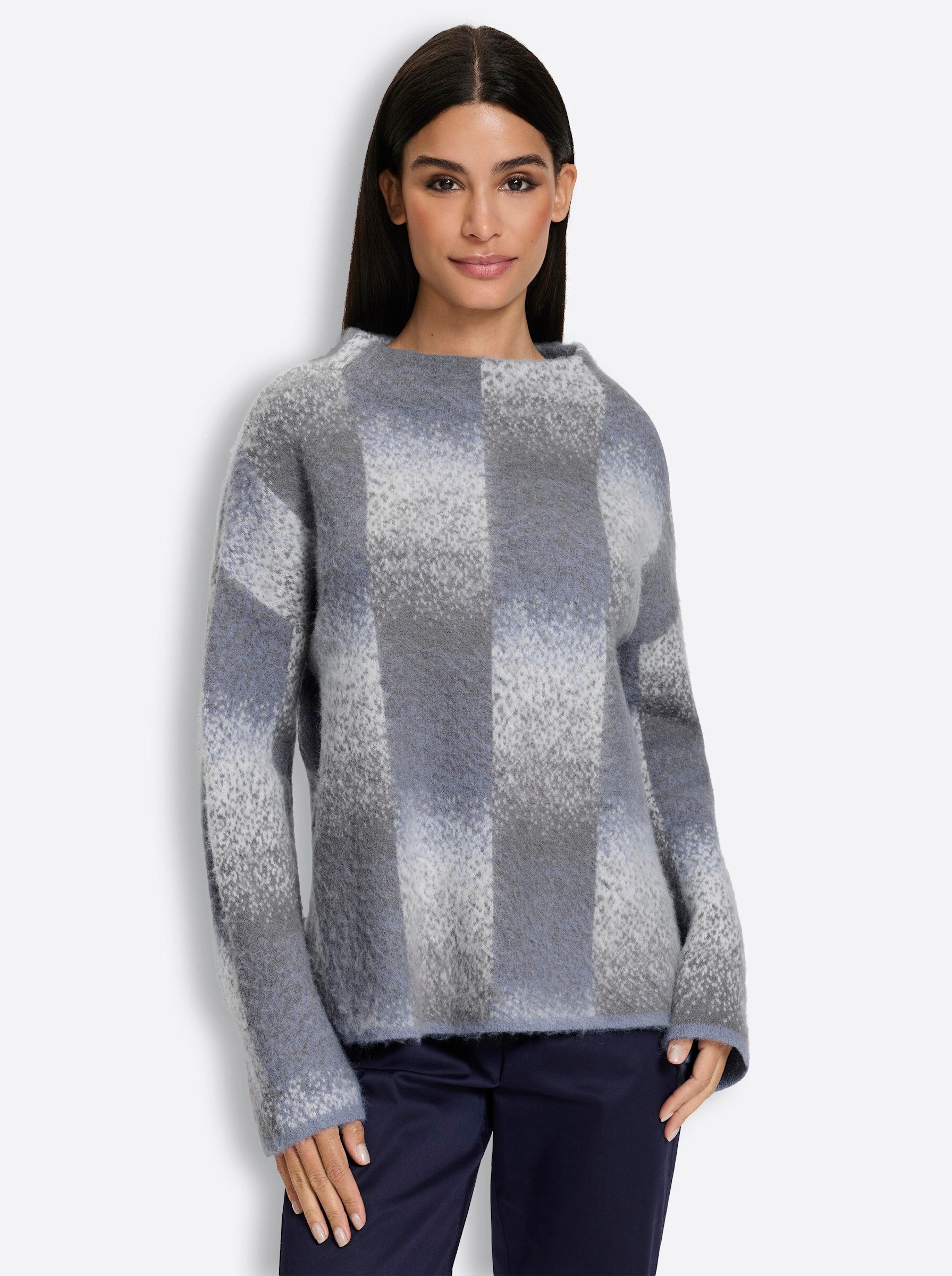 Strickpullover Pullover Langarm Jacquard