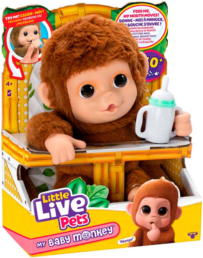 Moose Plüschfigur Little Live Pets, Mama Surprise - Mein kleiner Affe Mango günstig online kaufen