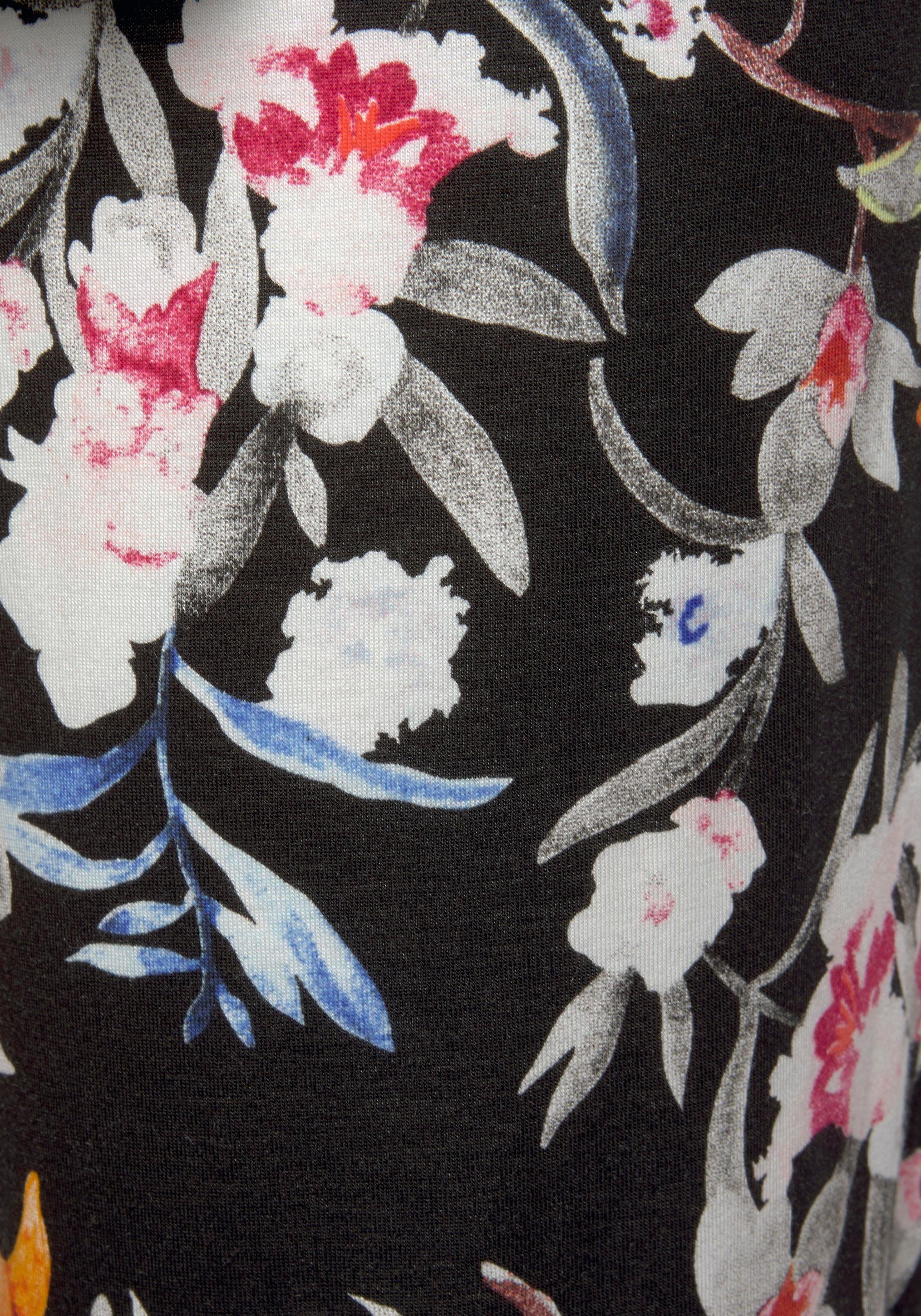 s.Oliver Pyjama (2 tlg., 1 Stück) mit Blumenmuster