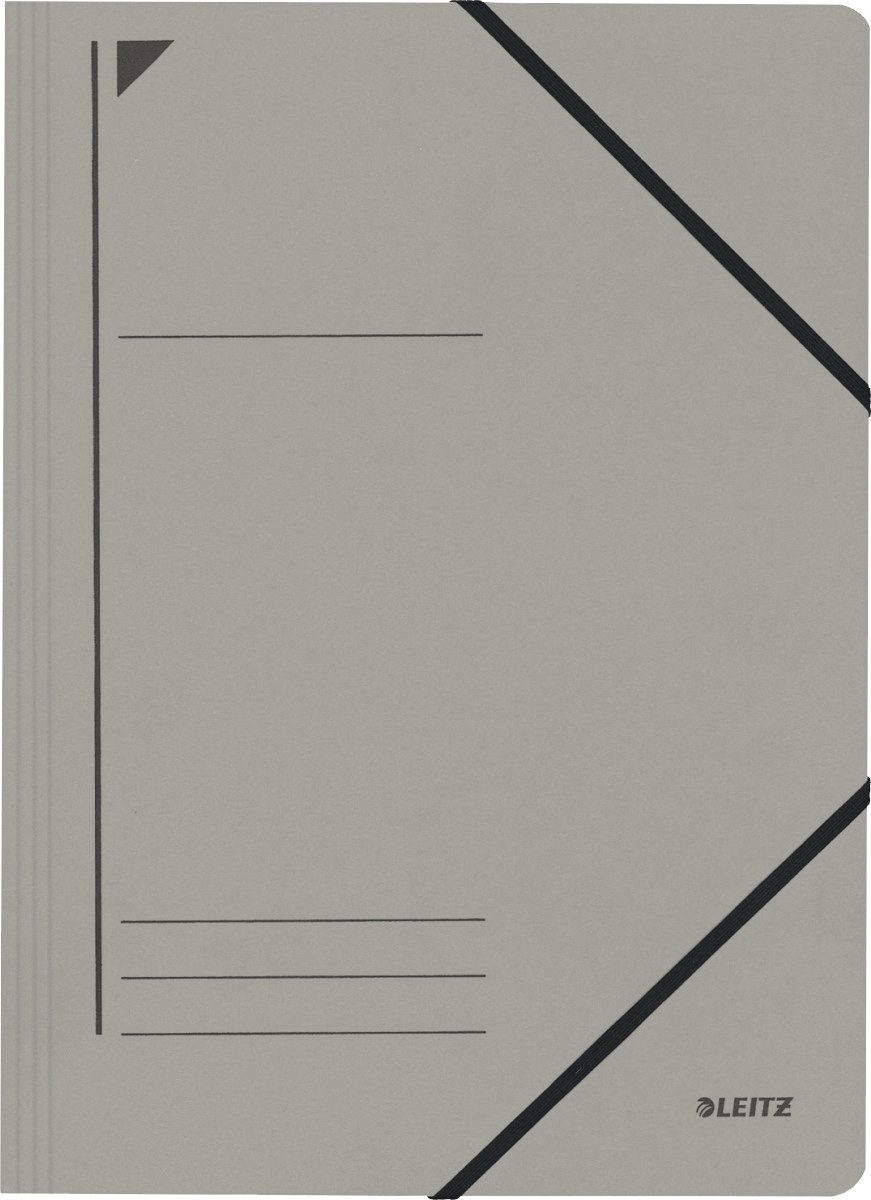 LEITZ Fächermappe Eckspanner A4 für ca. 250 Blatt grau