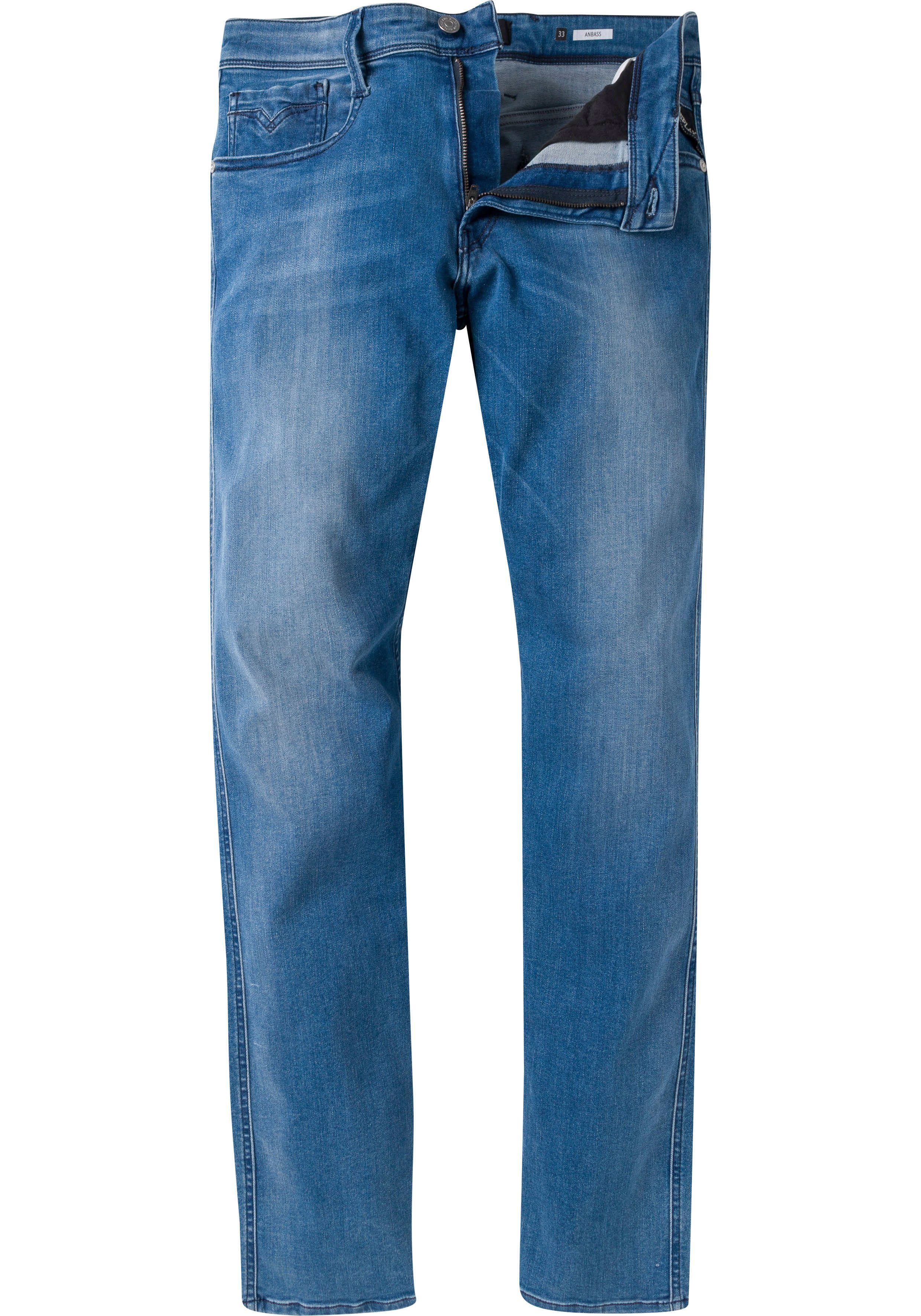 Slim-fit-Jeans ANBASS Replay light-blue