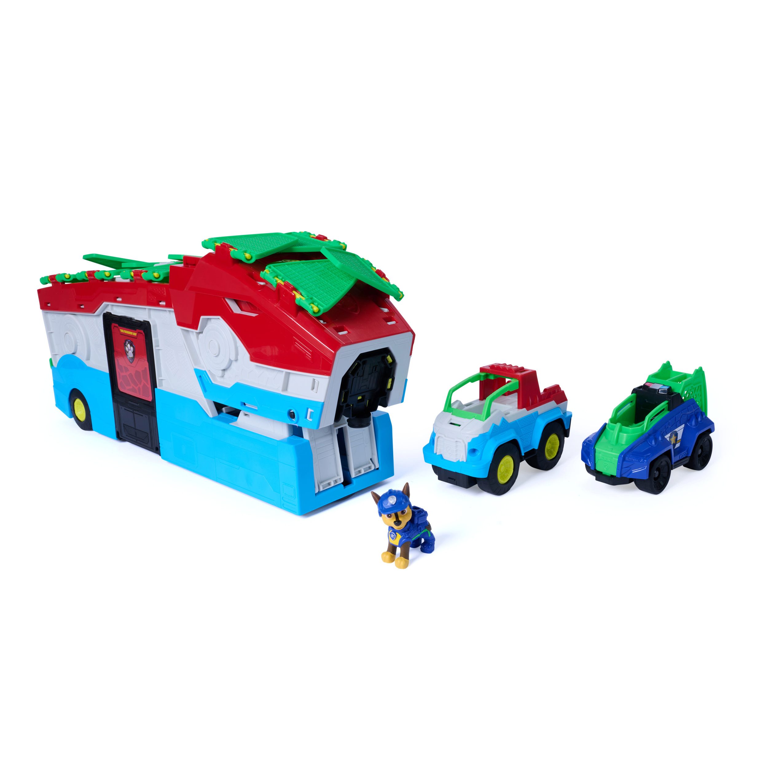 Spin Master Spielwelt PAW Patrol: Der Dino Film, 2-in-1 Mobiles Dino-Hauptquartier, mit Licht- & Soundeffekten
