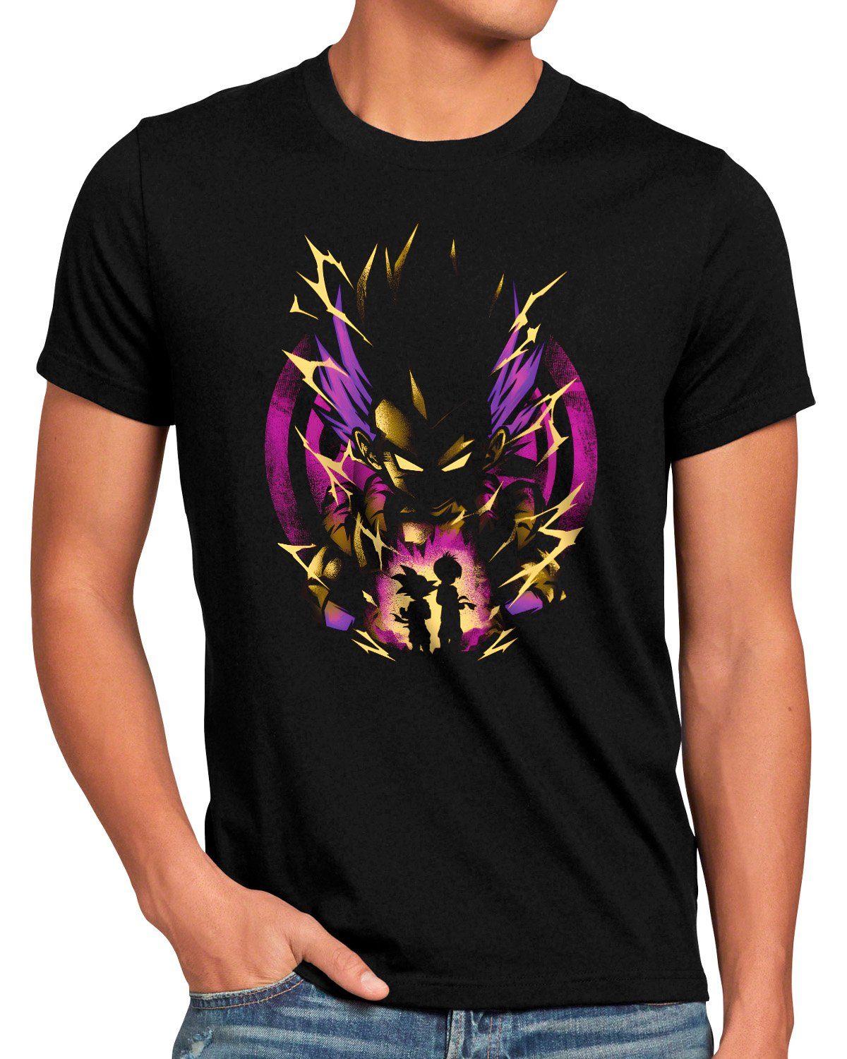 super Print-Shirt dragonball Herren Superiority the style3 breakers z kakarot Gotenks T-Shirt songoku gt