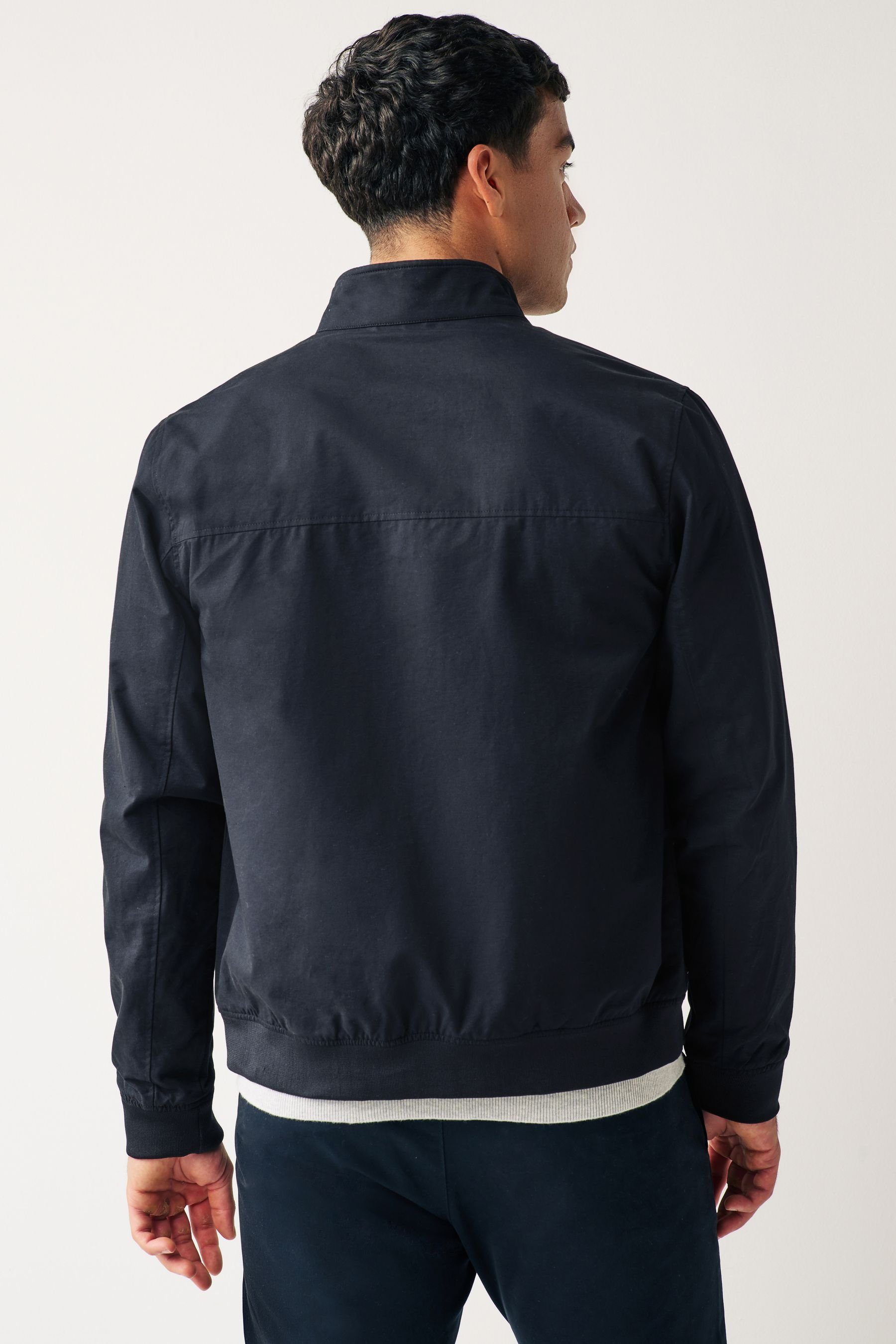 Next Blouson Wasserabweisende Harrington-Jacke mit Karofutter günstig online kaufen