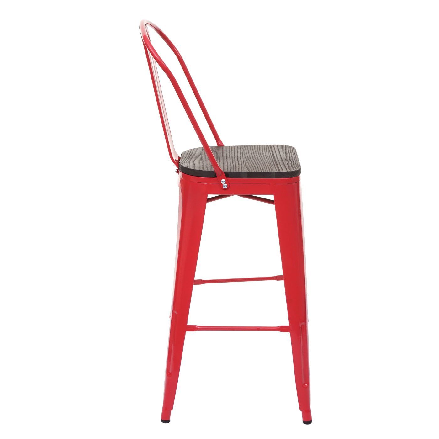 MCW Barhocker kg Belastbarkeit: rot Holzsitzfläche, Maximale mit MCW-A73-C-1, 120