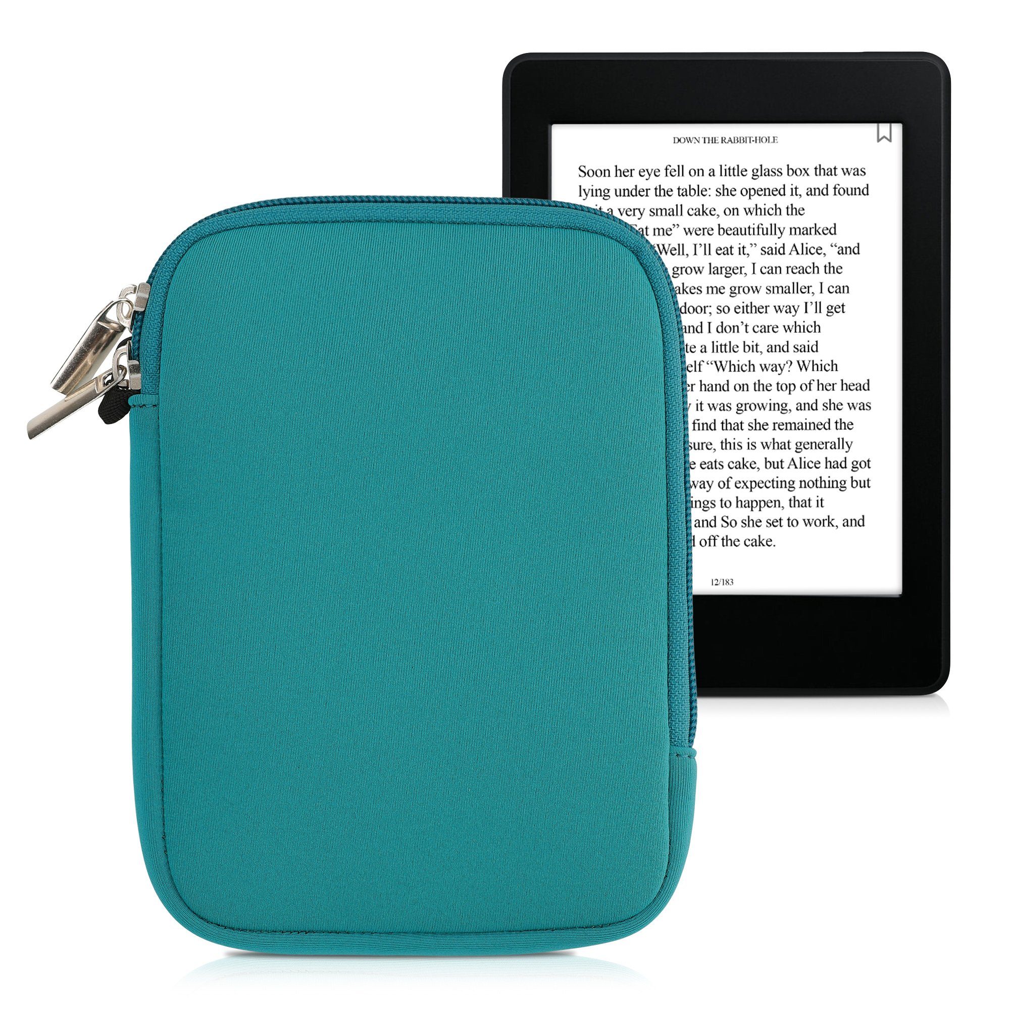 kwmobile E-Reader-Hülle Schutztasche für eReader, Neopren Tasche Hülle Cover Case Schutzhülle - 17 x 12 x 2 cm