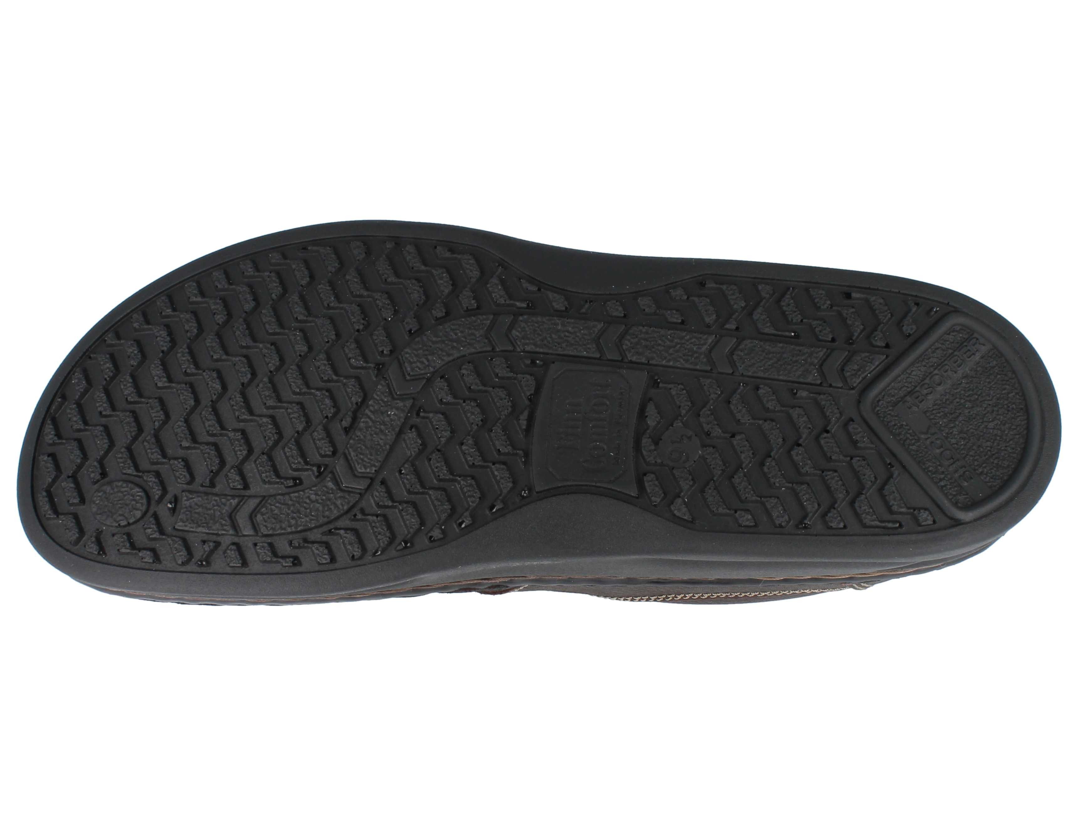 Finn Comfort FINN COMFORT Norwich Herren Halbschuhe dunkelbraun genarbtes Schnürschuh Wechselfußbett