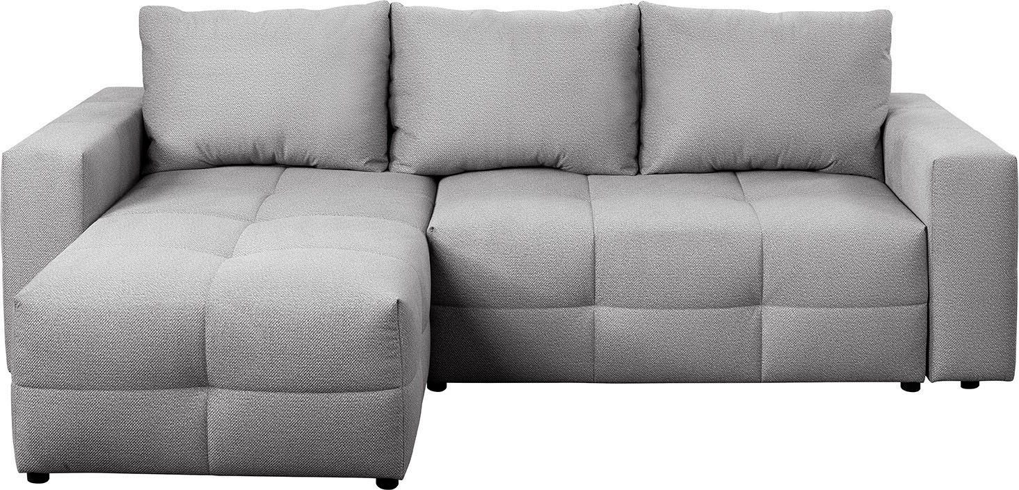 exxpo - sofa fashion Ecksofa, Praktische Funktionsecke mit Federkern, Bettfunktion und Stauraum