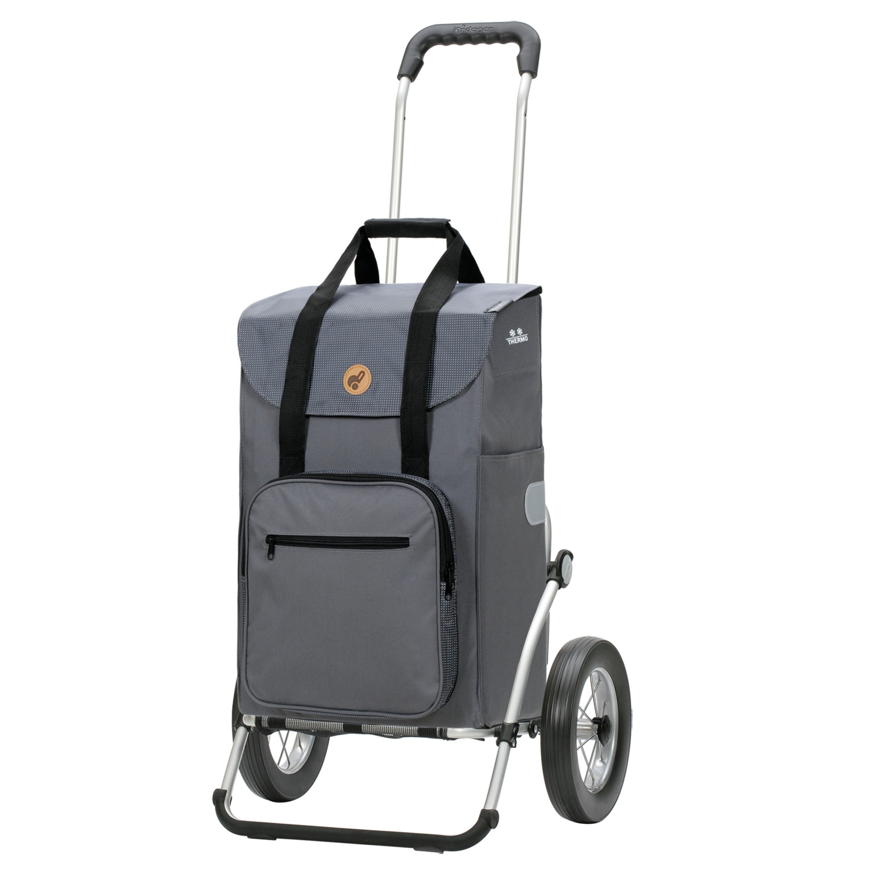 Andersen Einkaufstrolley Royal Shopper Wismar silbergrau, Thermofach 15 Lit günstig online kaufen