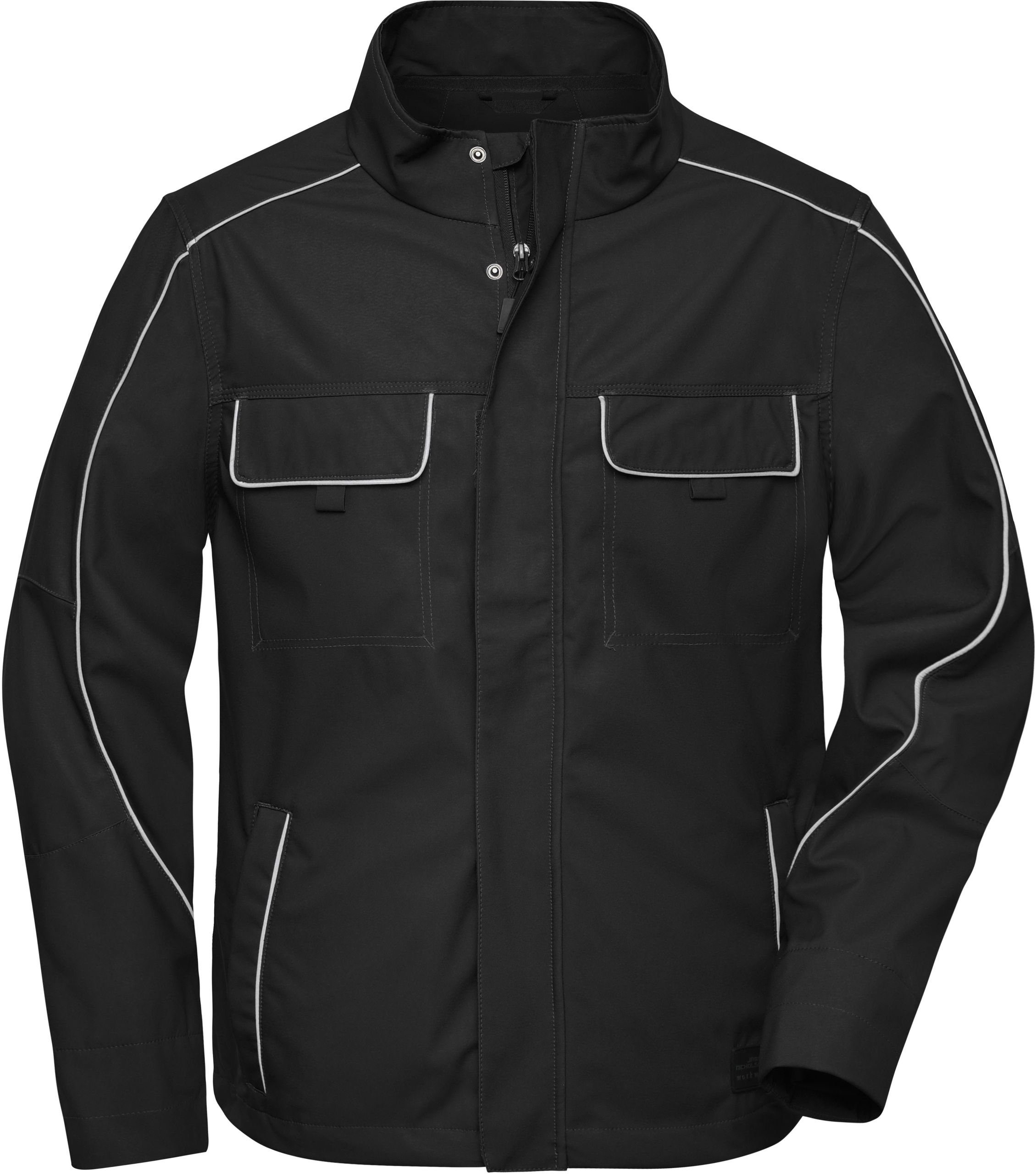 auch Jacke Light Übergröße Softshell FaS50882 in & Nicholson Black James Workwear Softshelljacke