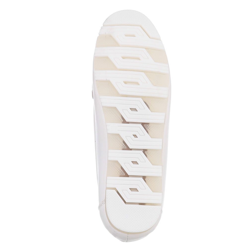 Ital-Design Eleganter Slipper – Bequeme Alltagsschuhe für Damen Slipper (89368807) Flach Mokassins in Weiß