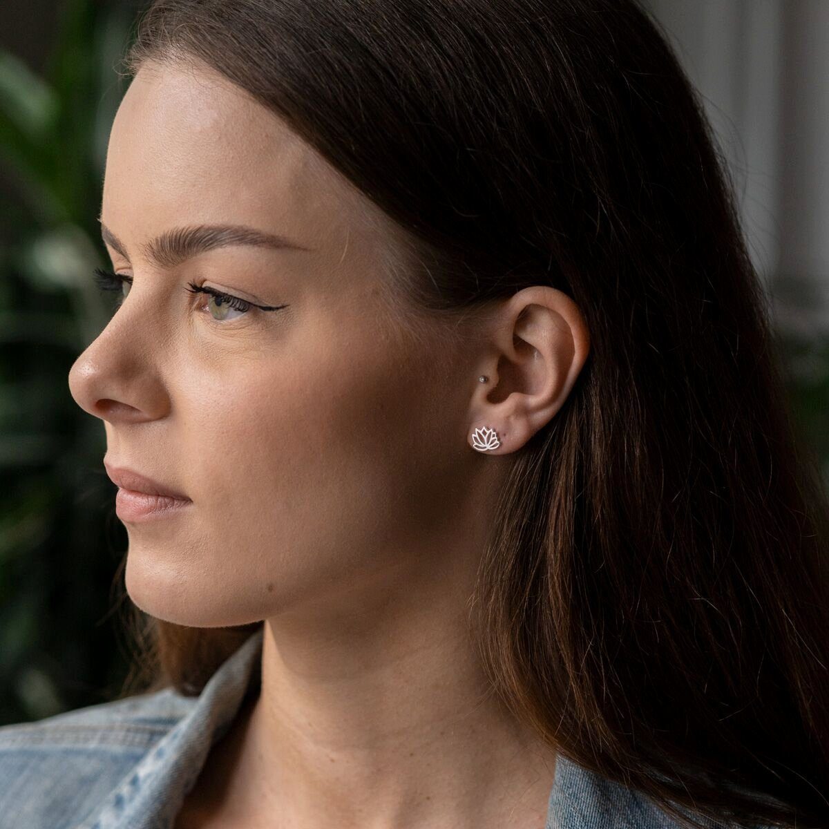 Materia Paar Ohrstecker Lotusblume / Lotusblüte günstig online kaufen
