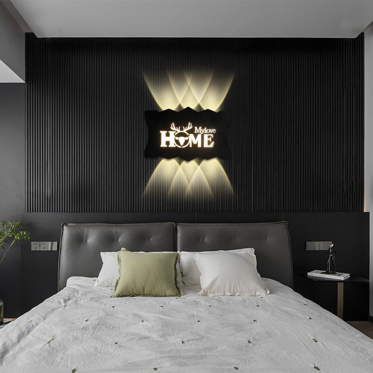 MULISOFT Wandlamp LED Wandbeleuchtung aus 16W Innen Modern Wandleuchte, Wandleuchte Acryl