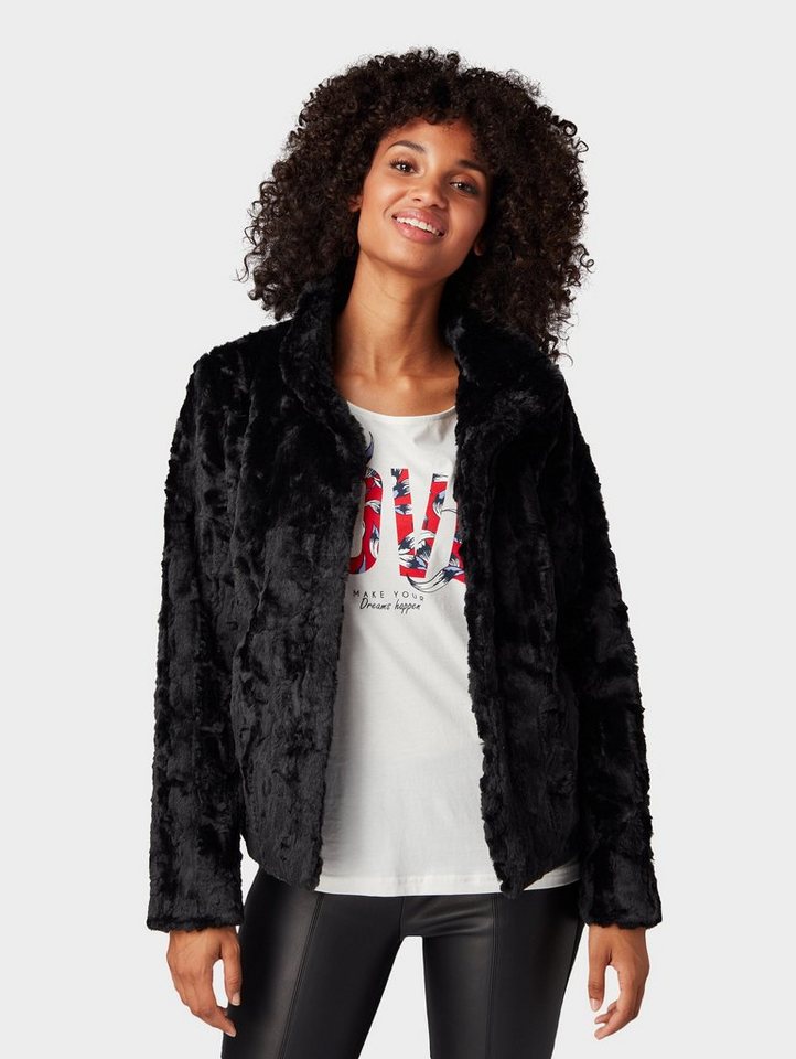 TOM TAILOR Fellimitatjacke »Kunstfelljacke« TOM TAILOR Fellimitatjacke »Kunstfelljacke«