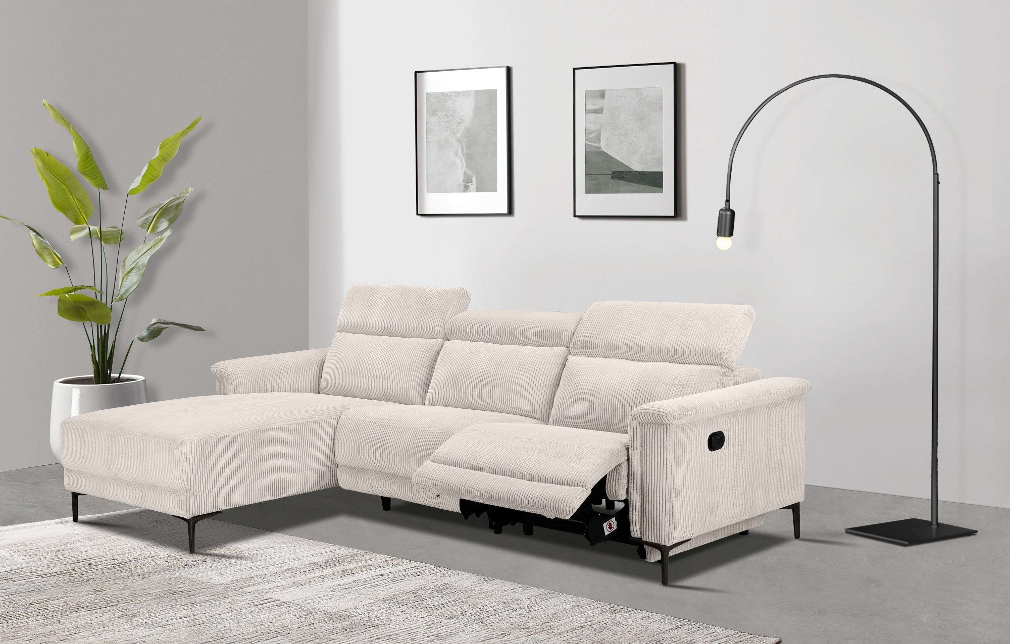 Home affaire Ecksofa Lund in Cord, günstig online kaufen