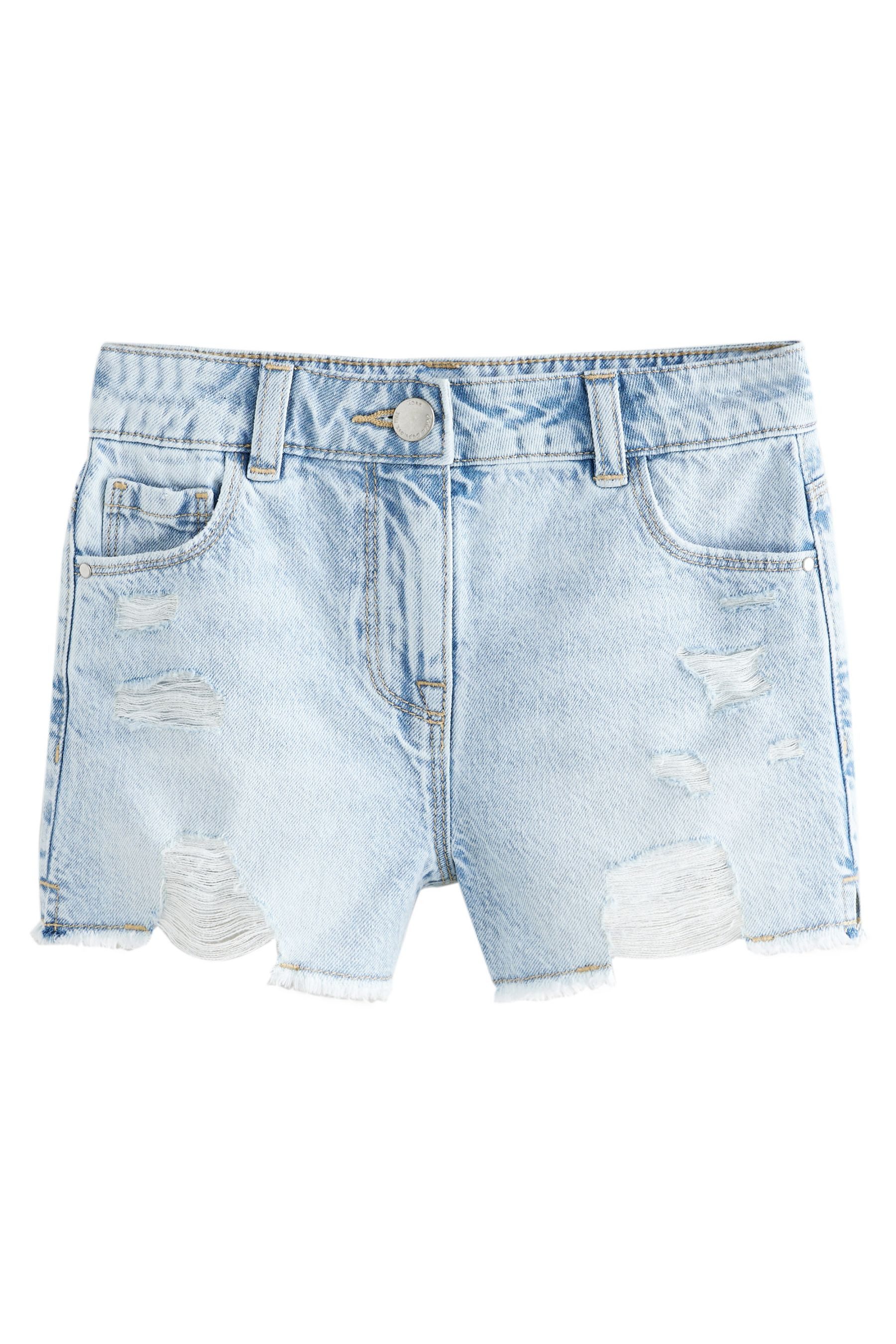 Next Jeansshorts Shorts in Used-Optik mit ausgefransten Rändern (1-tlg)